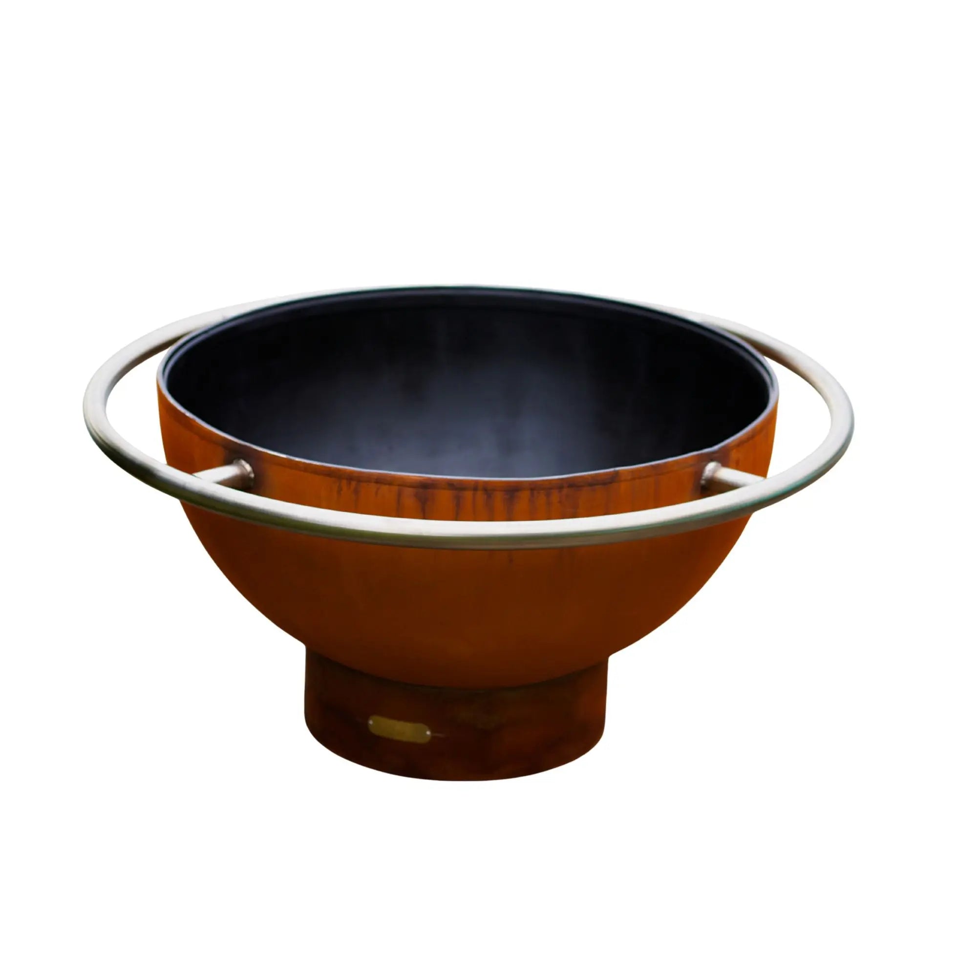 Bella Luna 48" Round Gas Fire Pit – Carbon Steel by Fire Pit Art Fire Pit Art