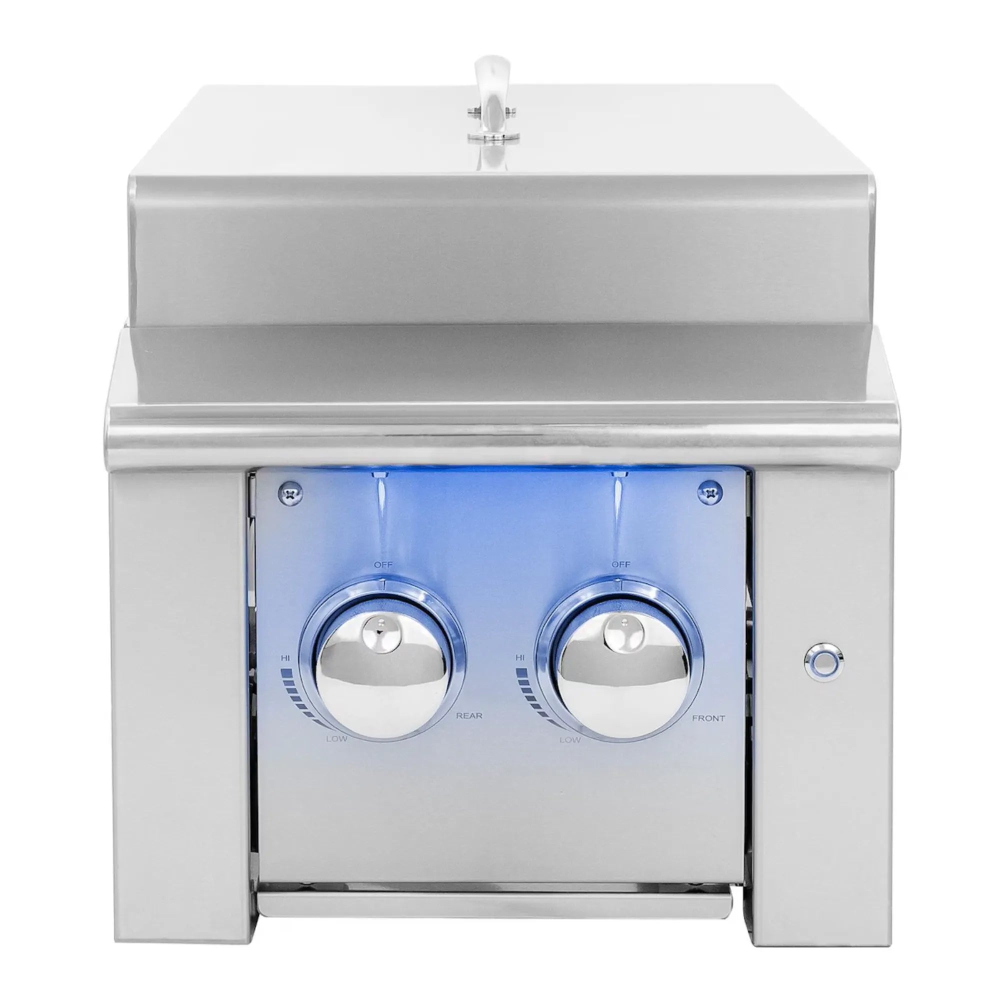 American Made Grills Alturi Double Side Burner (ALTSB2) — 35,000 BTU, Solid Brass Burners, LED, Built-In American Made Grills
