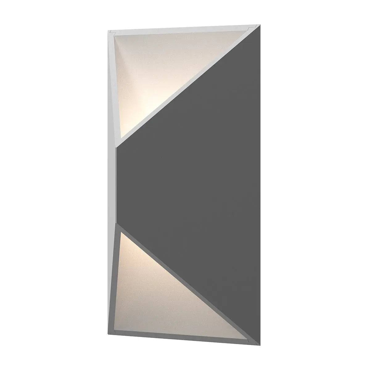 Prisma™ Wall Sconce - Textured Gray - 11" H 7" W - Sonneman