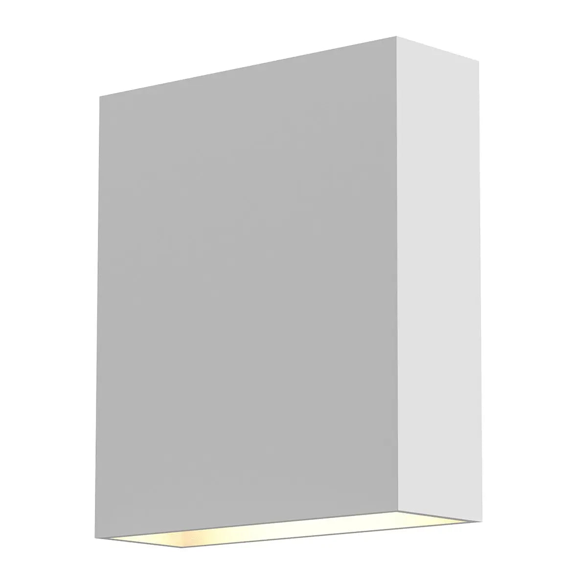 Flat Box™ Wall Sconce - Texture White - 7" H 6" W - Sonneman