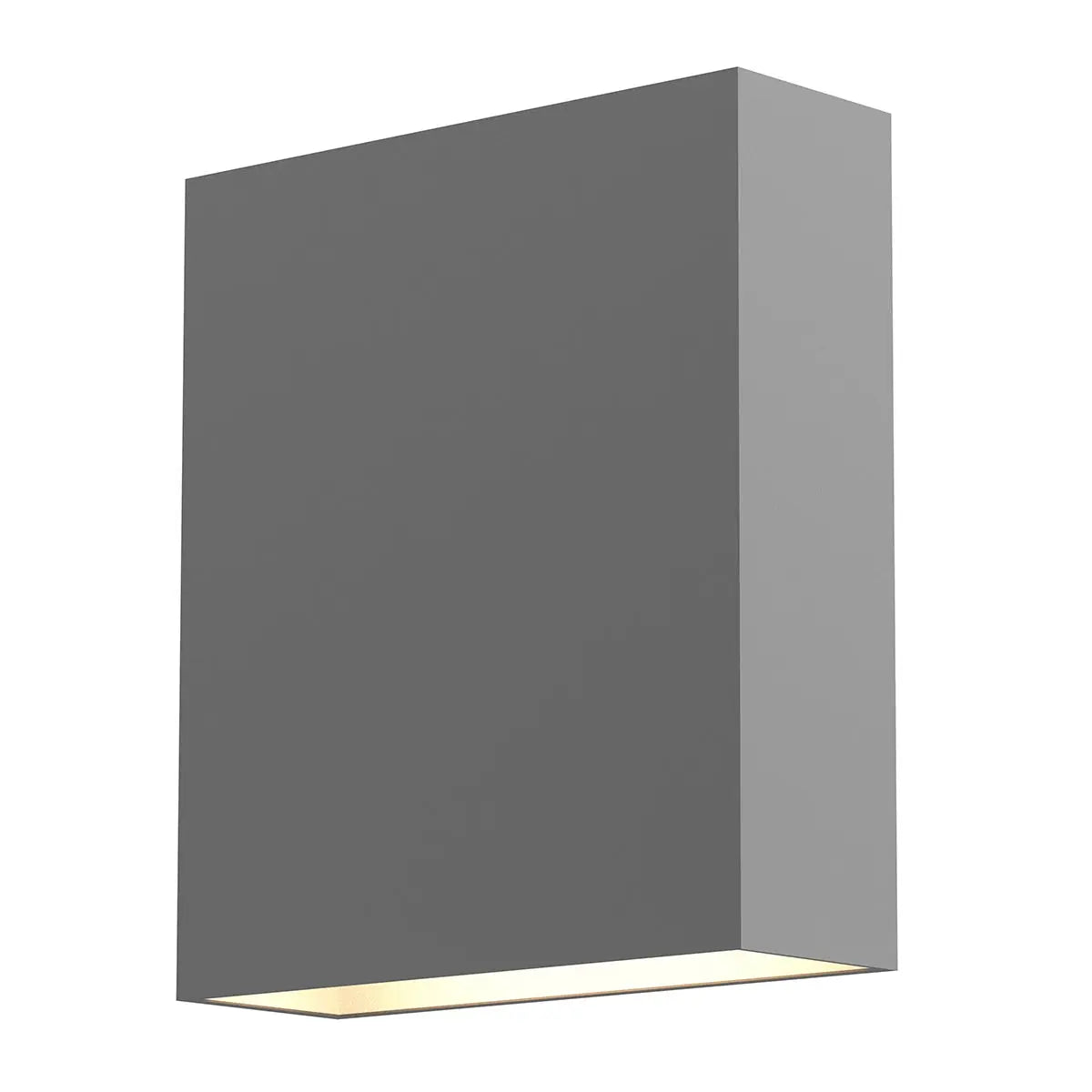Flat Box™ Wall Sconce - Textured Gray - 7" H 6" W - Sonneman