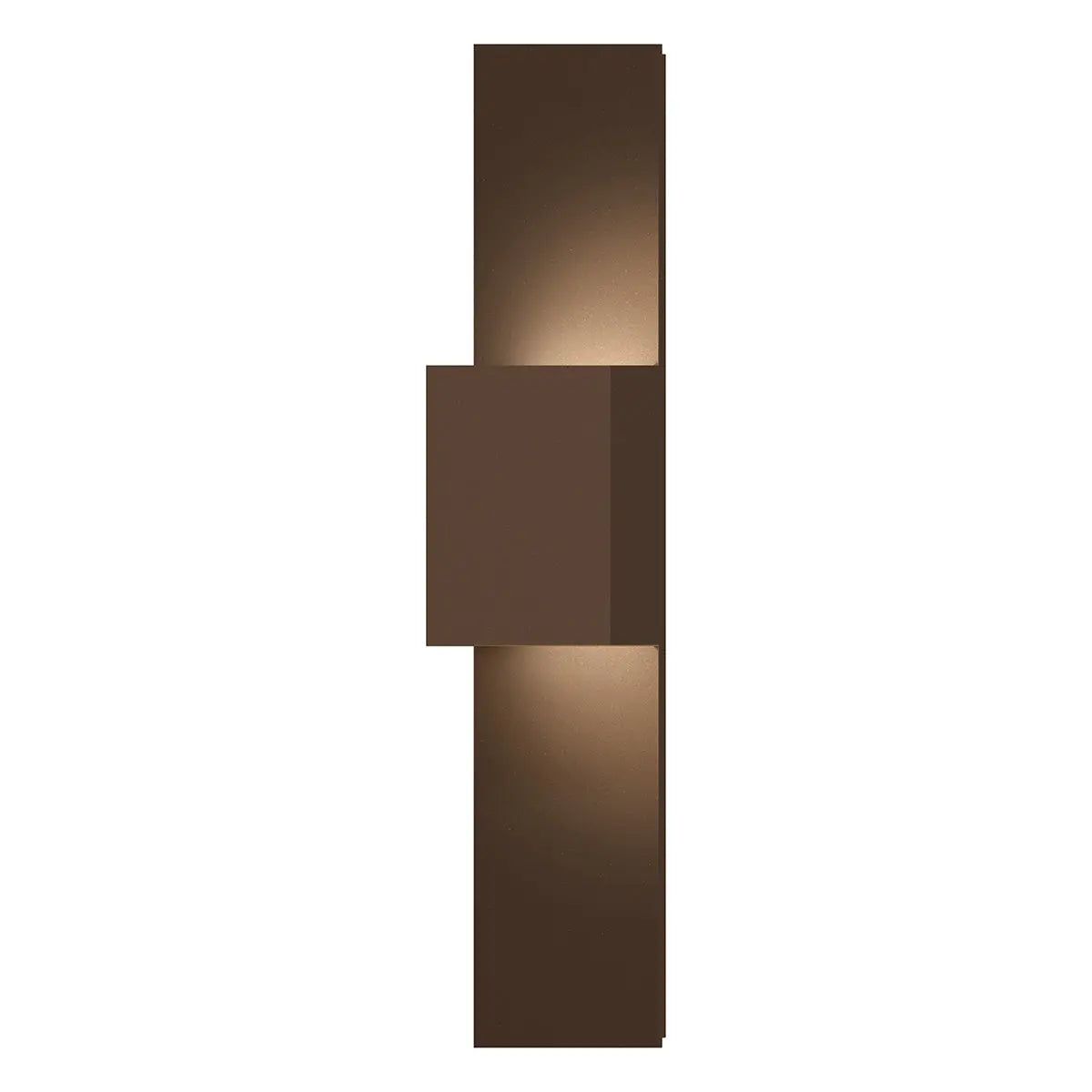 Flat Box™ Wall Sconce - Textured Bronze - 25" H 6" W - Sonneman