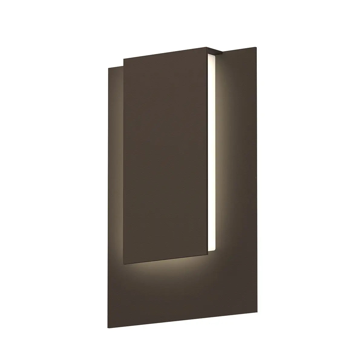 Reveal Wall Sconce - Textured Bronze - 11.75" H 8" W - Sonneman