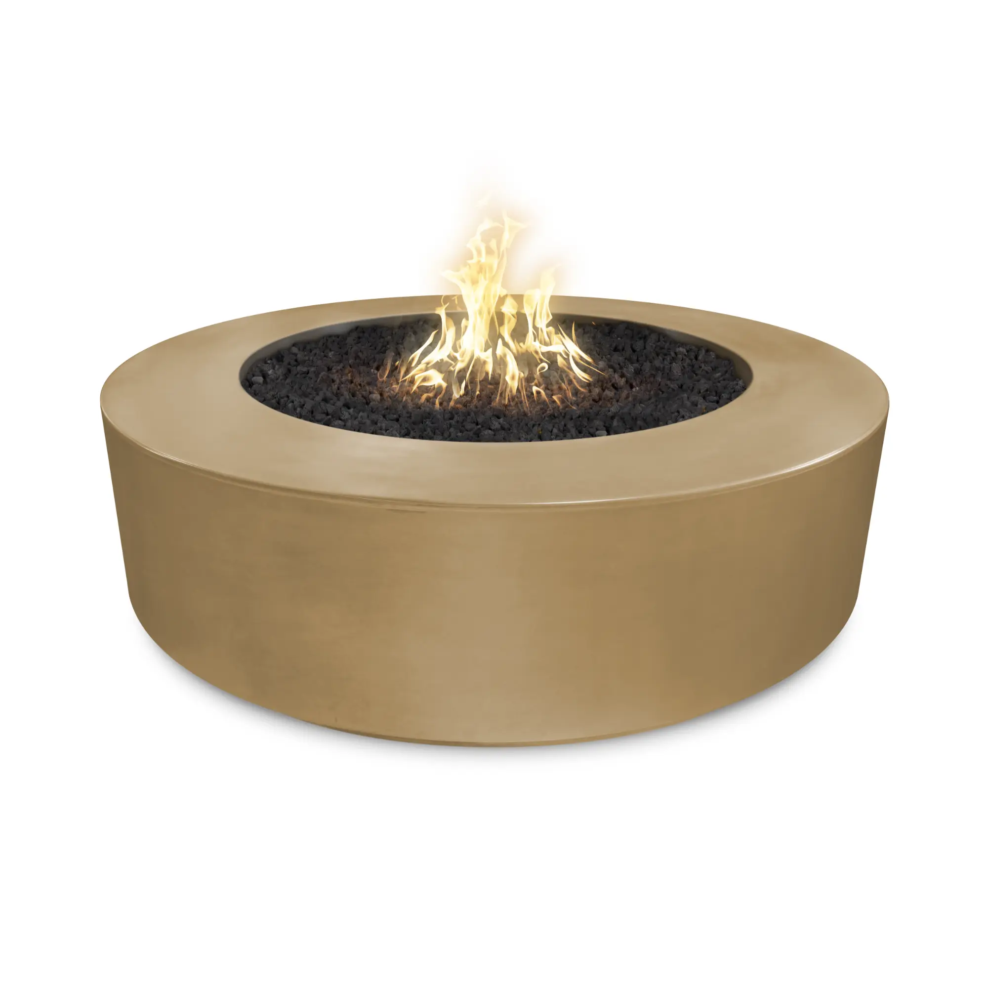 Florence 72" Round Concrete Gas Fire Pit – The Outdoor Plus