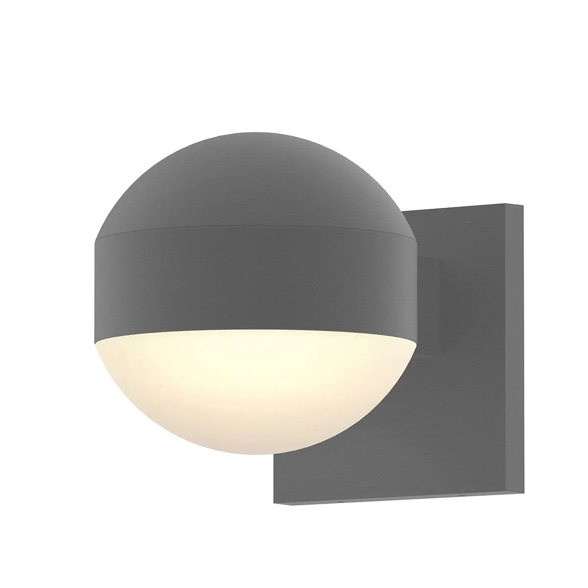 REALS Wall Sconce - Textured Gray - 5" H 5" W - Sonneman