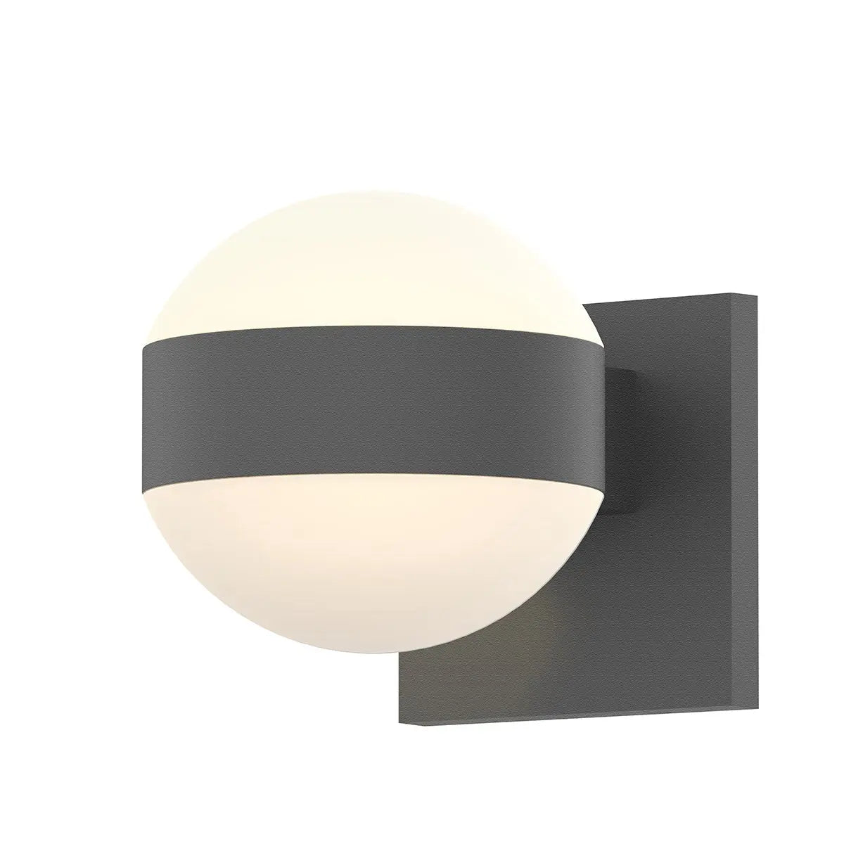 REALS Wall Sconce - Textured Gray - 5" H 5" W - Sonneman
