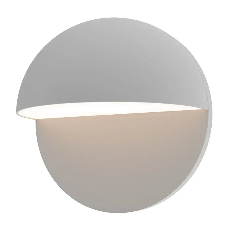 Mezza Cupola™ Wall Sconce - Textured Gray - 8" W - Sonneman