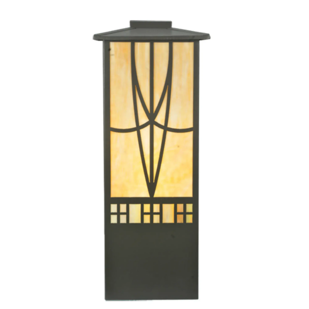 12" Square Scottsdale Mission Pier Mount – Timeless Bronze – Wet-Rated – Meyda Lighting Meyda Lighting