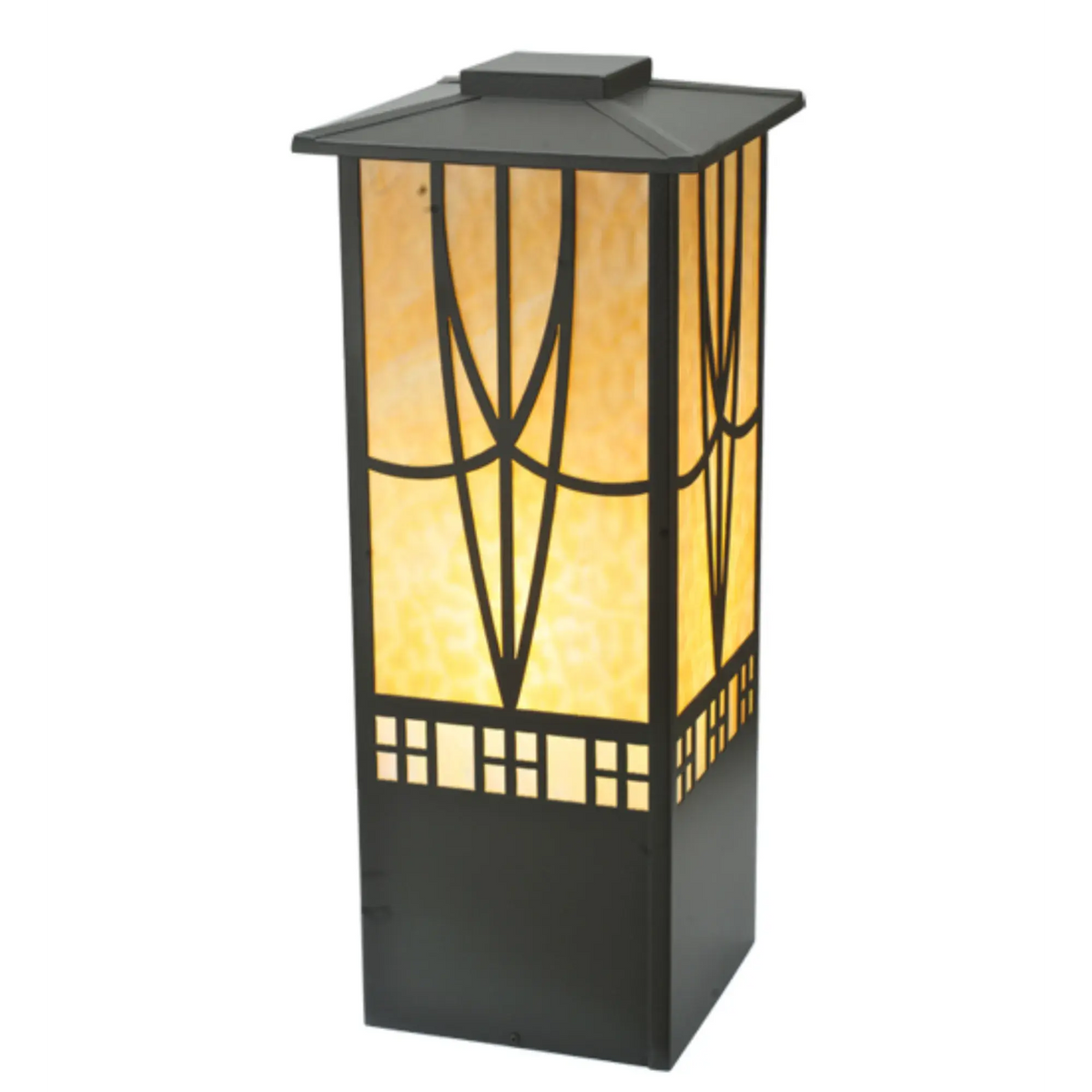 12" Square Scottsdale Mission Pier Mount – Timeless Bronze – Wet-Rated – Meyda Lighting Meyda Lighting