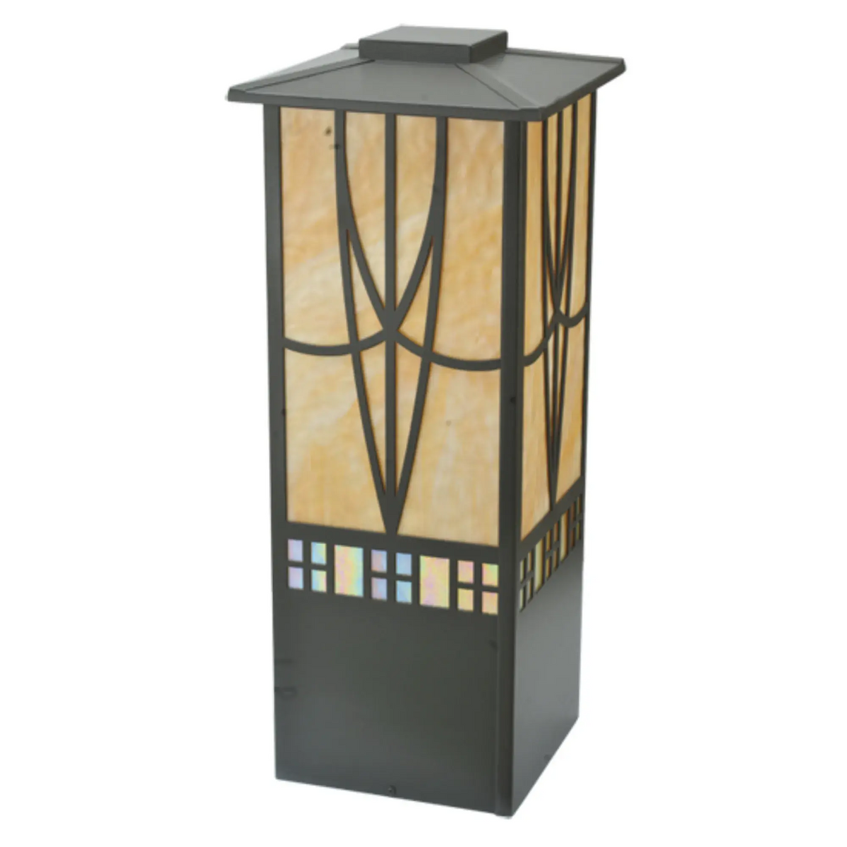 12" Square Scottsdale Mission Pier Mount – Timeless Bronze – Wet-Rated – Meyda Lighting Meyda Lighting