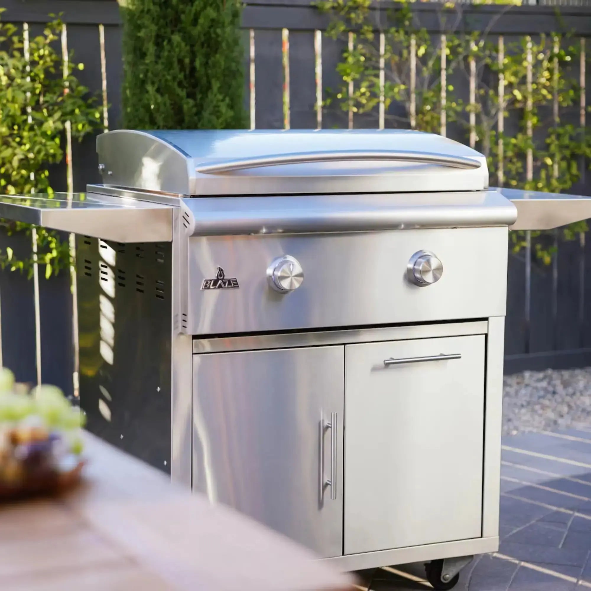 Blaze LTE+ 30-Inch Gas Griddle Freestanding with Cart Blaze
