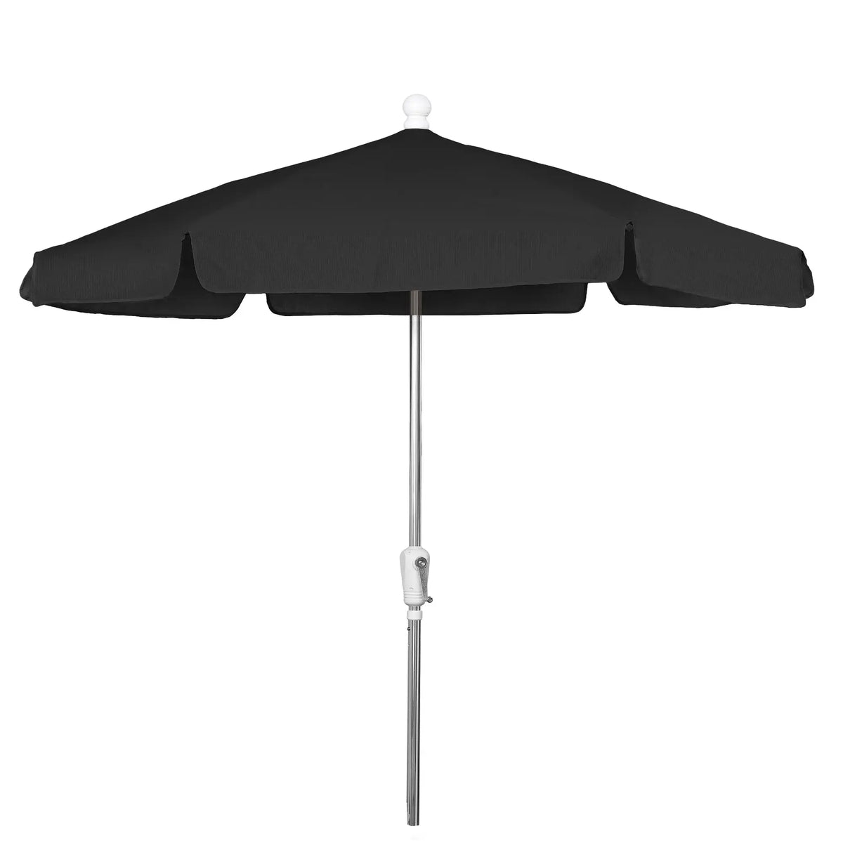 FiberBuilt 7.5' Hex Garden Umbrella – Crank Lift – Valance Canopy FiberBuilt