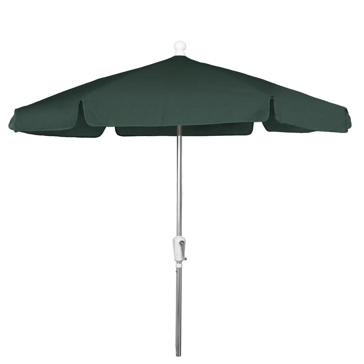 FiberBuilt 7.5' Hex Garden Umbrella – Crank Lift – Valance Canopy FiberBuilt