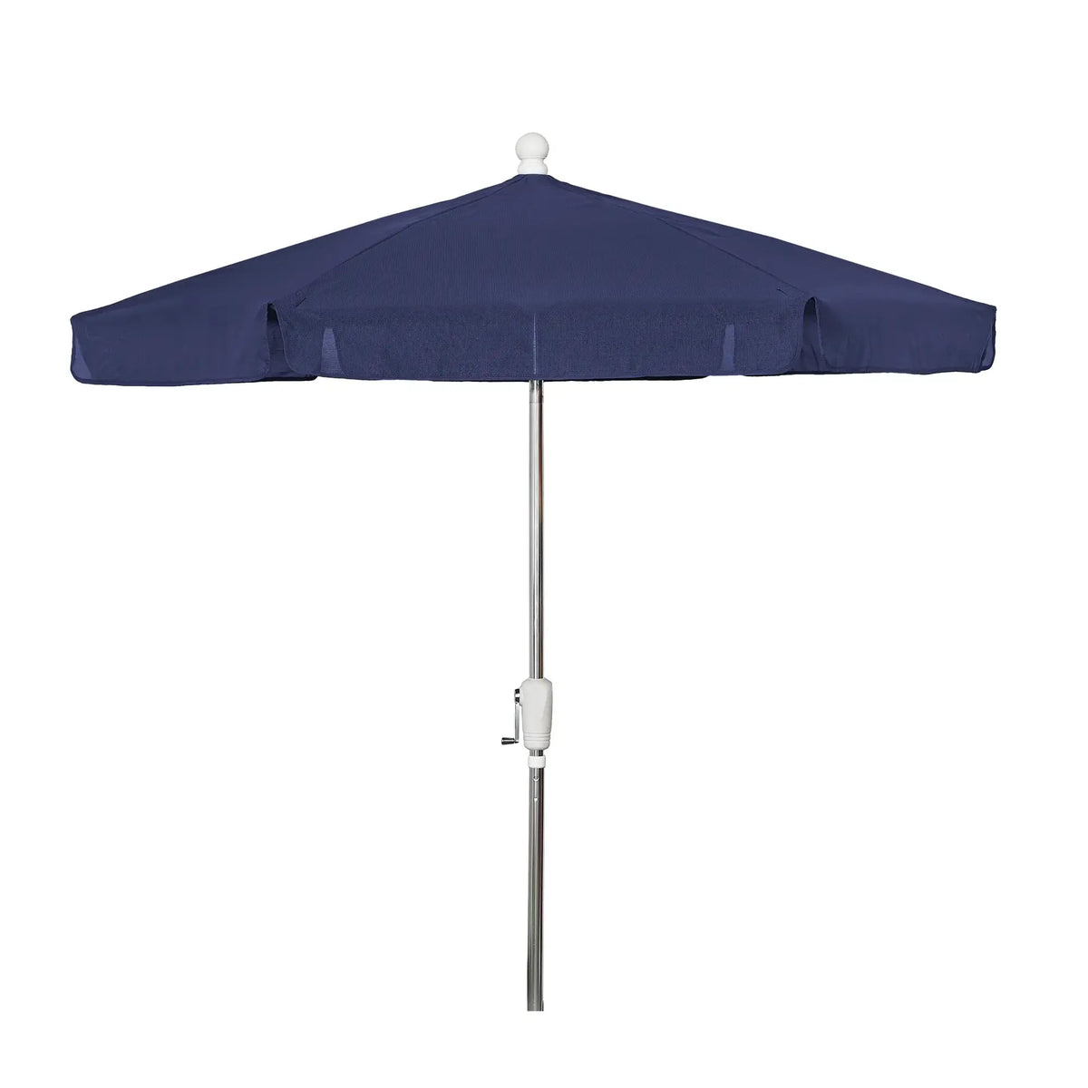 FiberBuilt 7.5' Hex Garden Umbrella – Crank Lift & Push-Button Tilt – Valance Canopy FiberBuilt