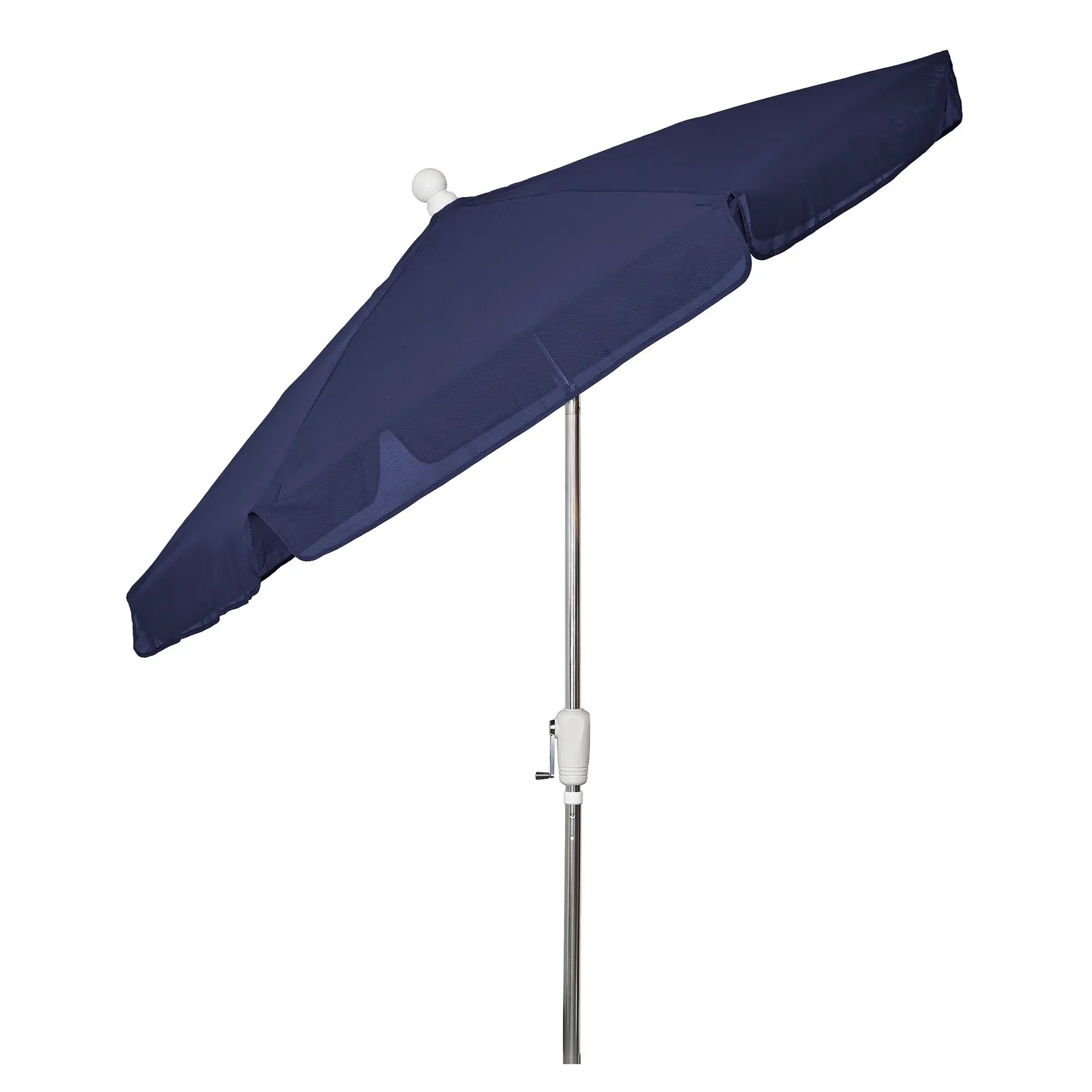 FiberBuilt 7.5' Hex Garden Umbrella – Crank Lift & Push-Button Tilt – Valance Canopy