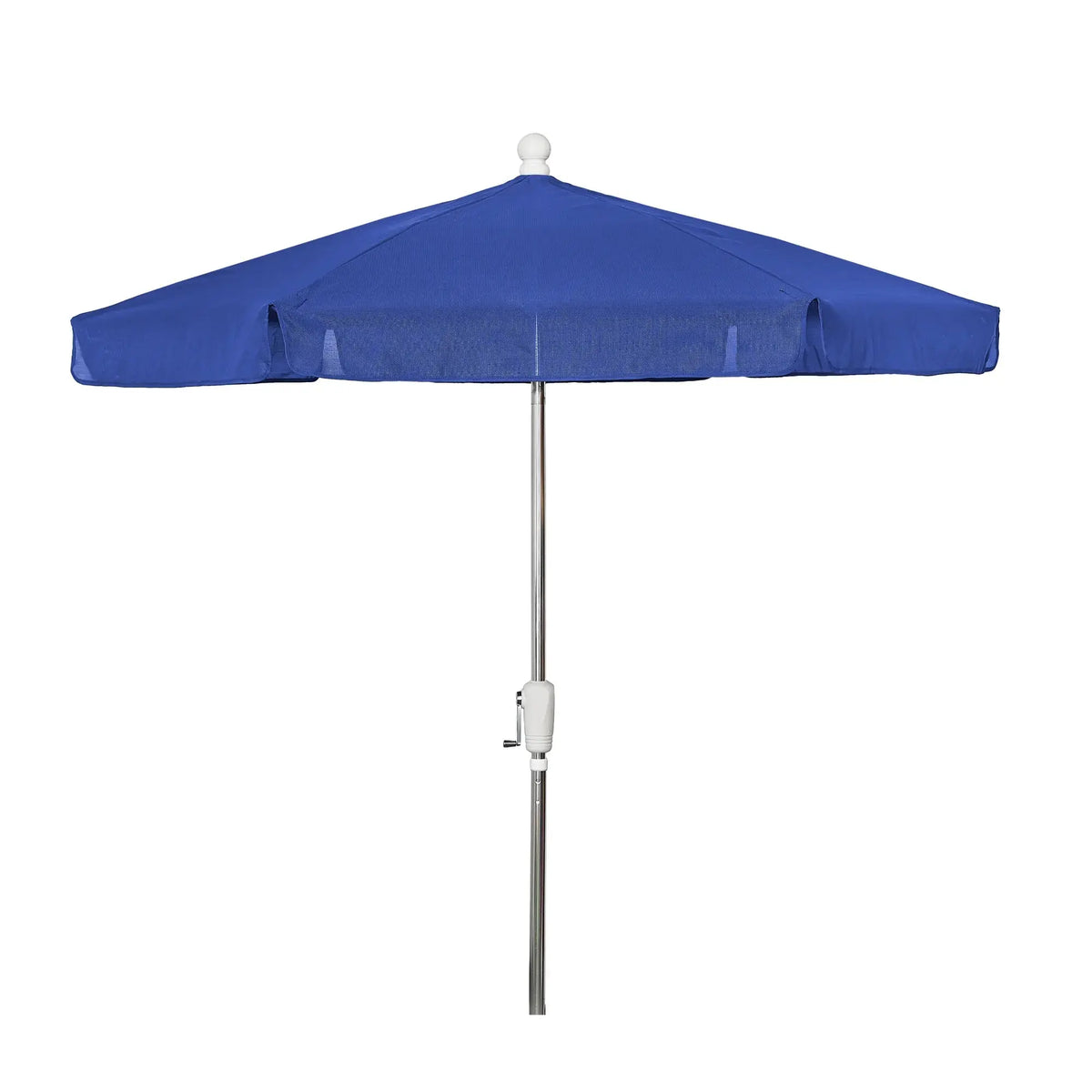 FiberBuilt 7.5' Hex Garden Umbrella – Crank Lift & Push-Button Tilt – Valance Canopy FiberBuilt