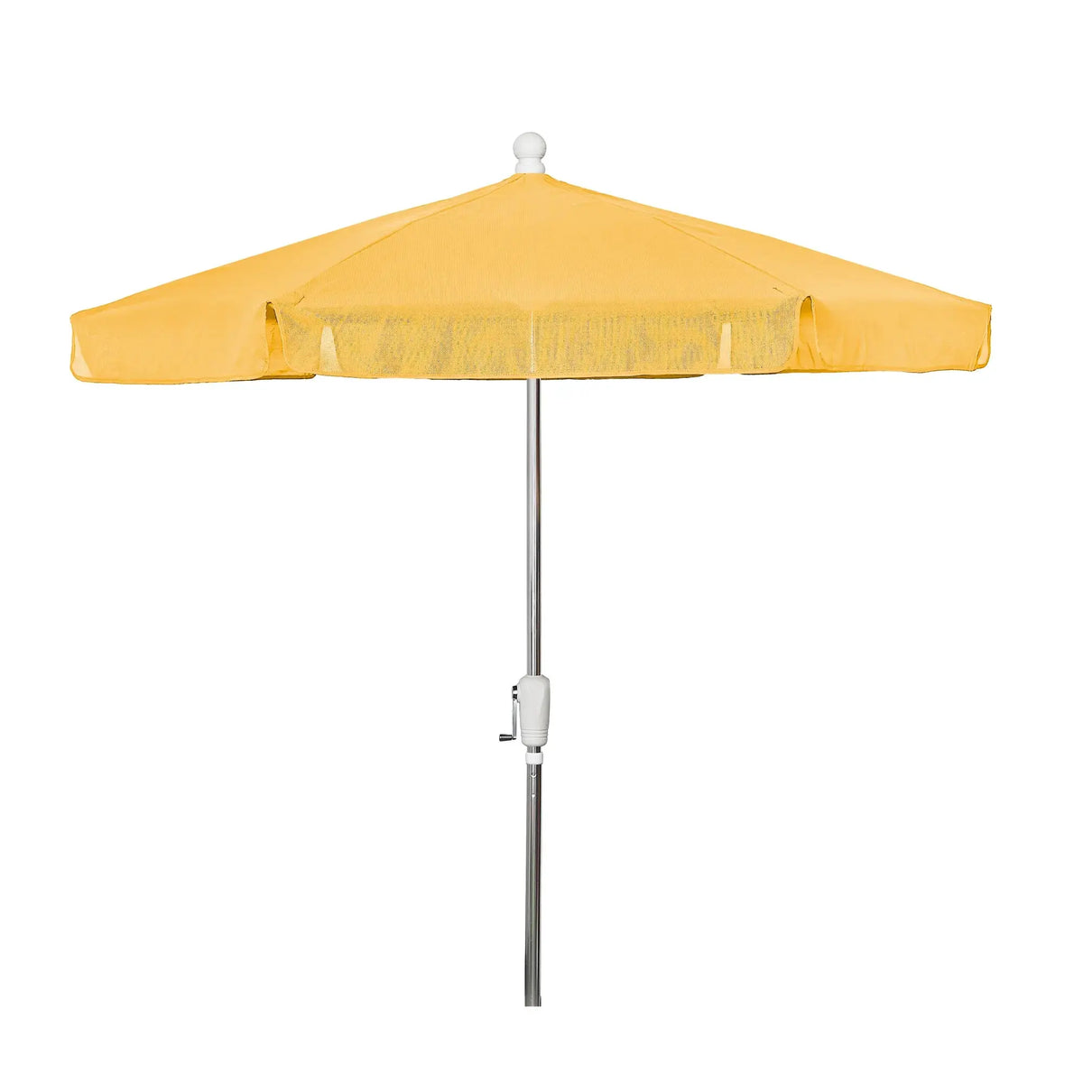 FiberBuilt 7.5' Hex Garden Umbrella – Crank Lift – Valance Canopy FiberBuilt