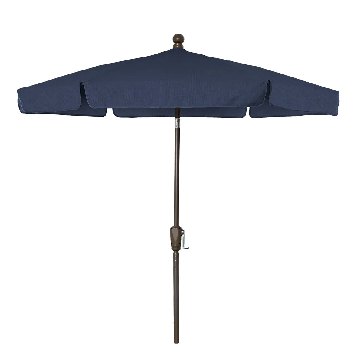 FiberBuilt 7.5' Hex Garden Umbrella – Crank Lift – Valance Canopy FiberBuilt