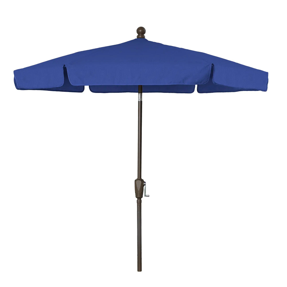 FiberBuilt 7.5' Hex Garden Umbrella – Crank Lift – Valance Canopy FiberBuilt