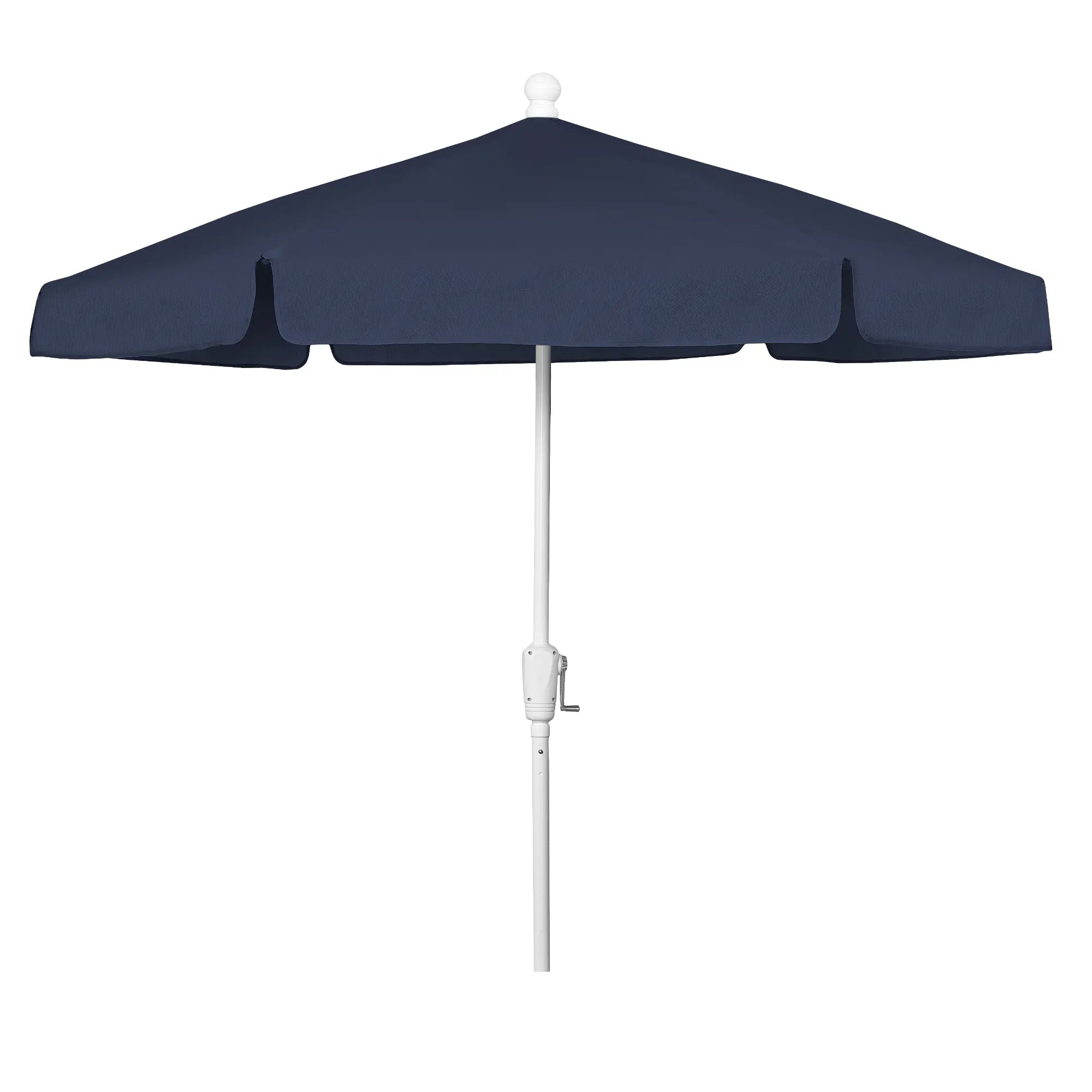 FiberBuilt 7.5' Hex Garden Umbrella – Crank Lift – Valance Canopy