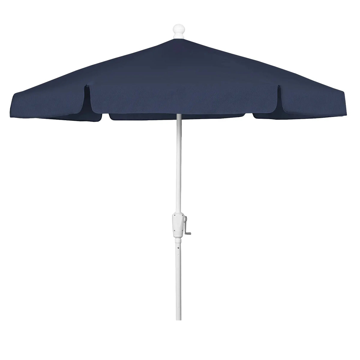 FiberBuilt 7.5' Hex Garden Umbrella – Crank Lift – Valance Canopy FiberBuilt
