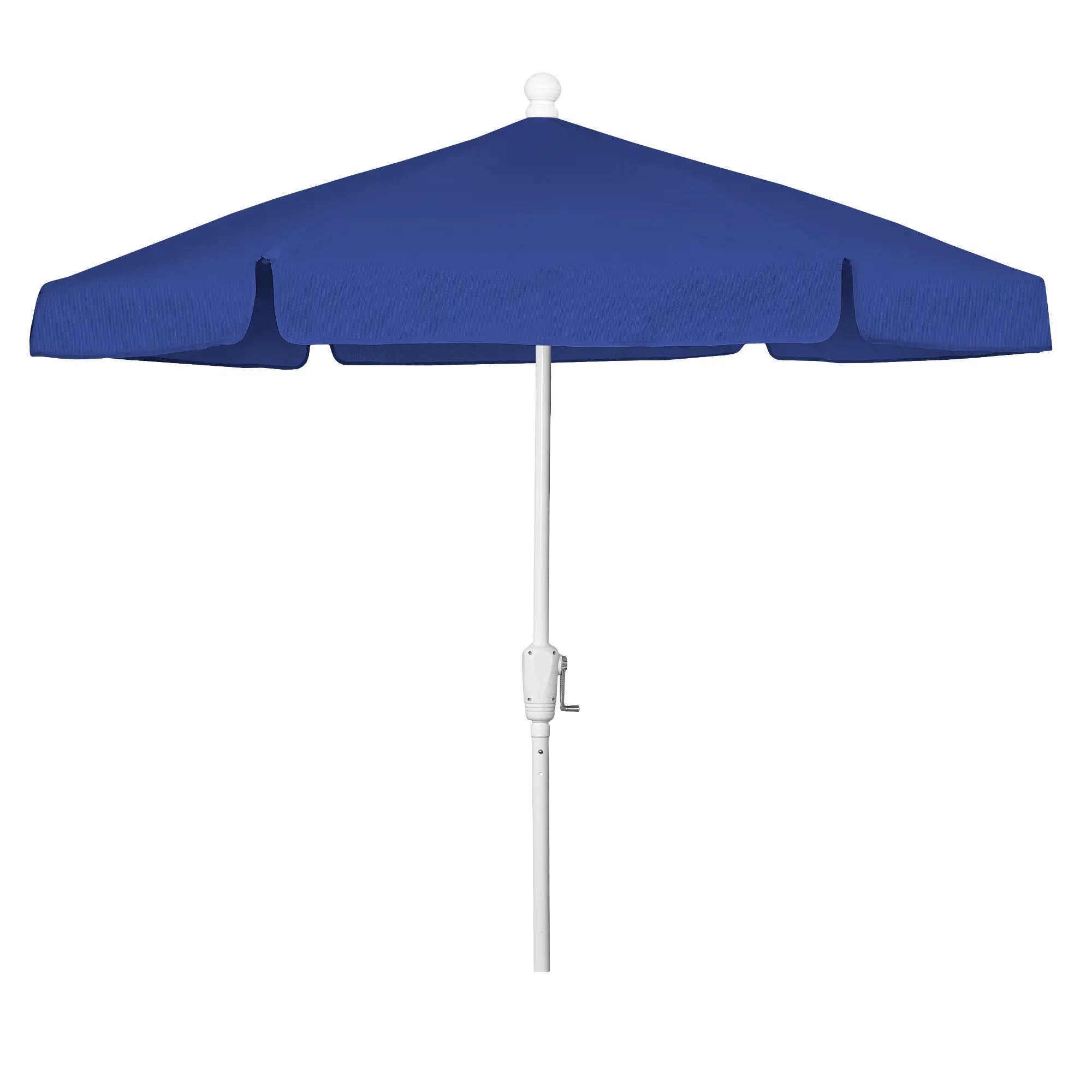 FiberBuilt 7.5' Hex Garden Umbrella – Crank Lift – Valance Canopy