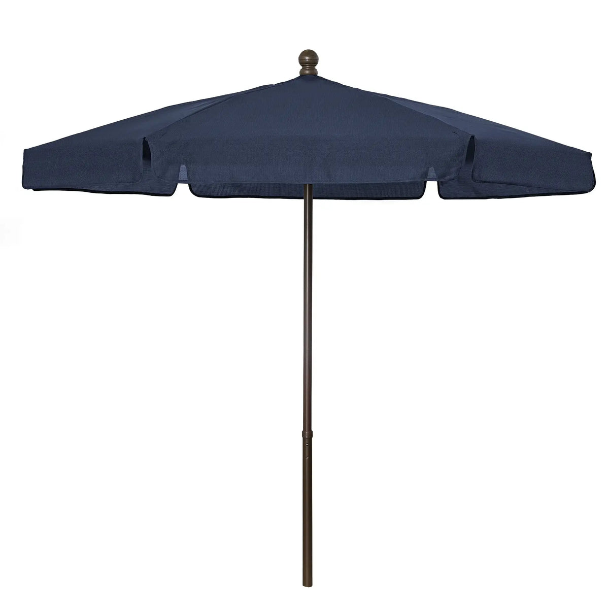 FiberBuilt 7.5' Hex Garden Umbrella – Push-Up & Pin Lift – Valance Canopy FiberBuilt