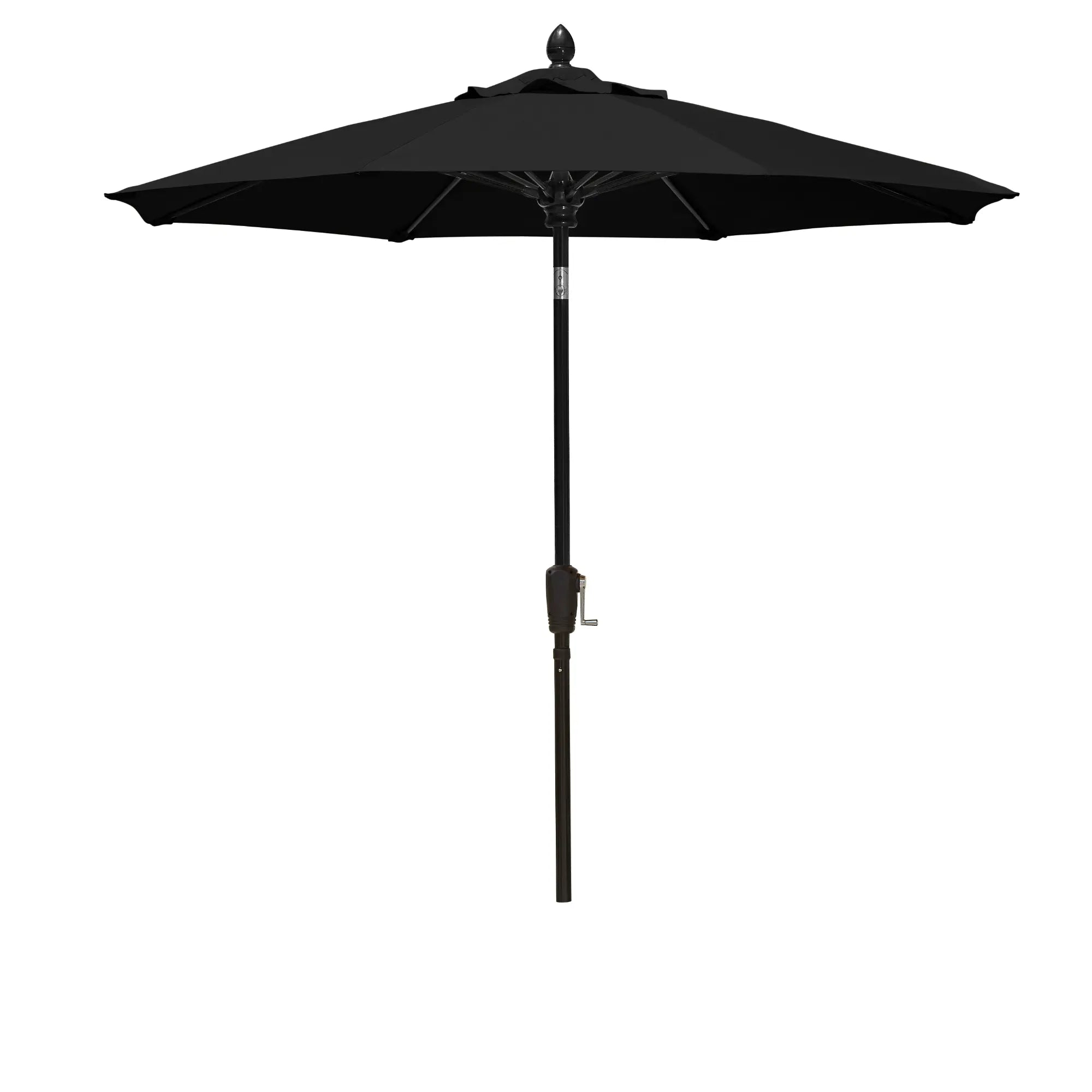 FiberBuilt 7.5' Oct Market Umbrella – Crank Lift & Push-Button Tilt – Marine-Grade Solution-Dyed Acrylic Canopy