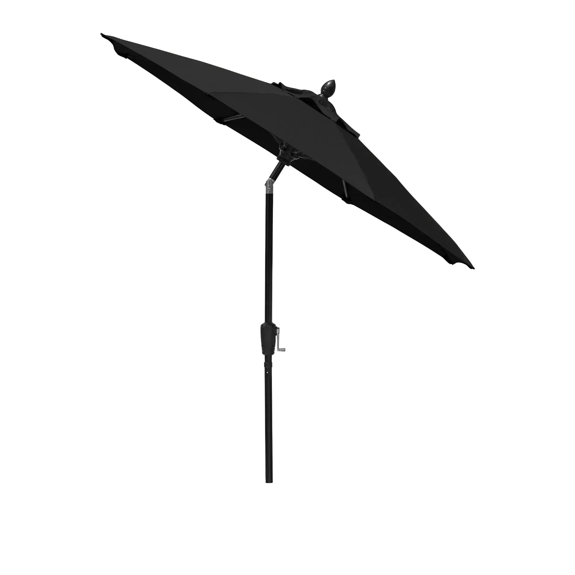 FiberBuilt 7.5' Oct Market Umbrella – Crank Lift & Push-Button Tilt – Marine-Grade Solution-Dyed Acrylic Canopy FiberBuilt