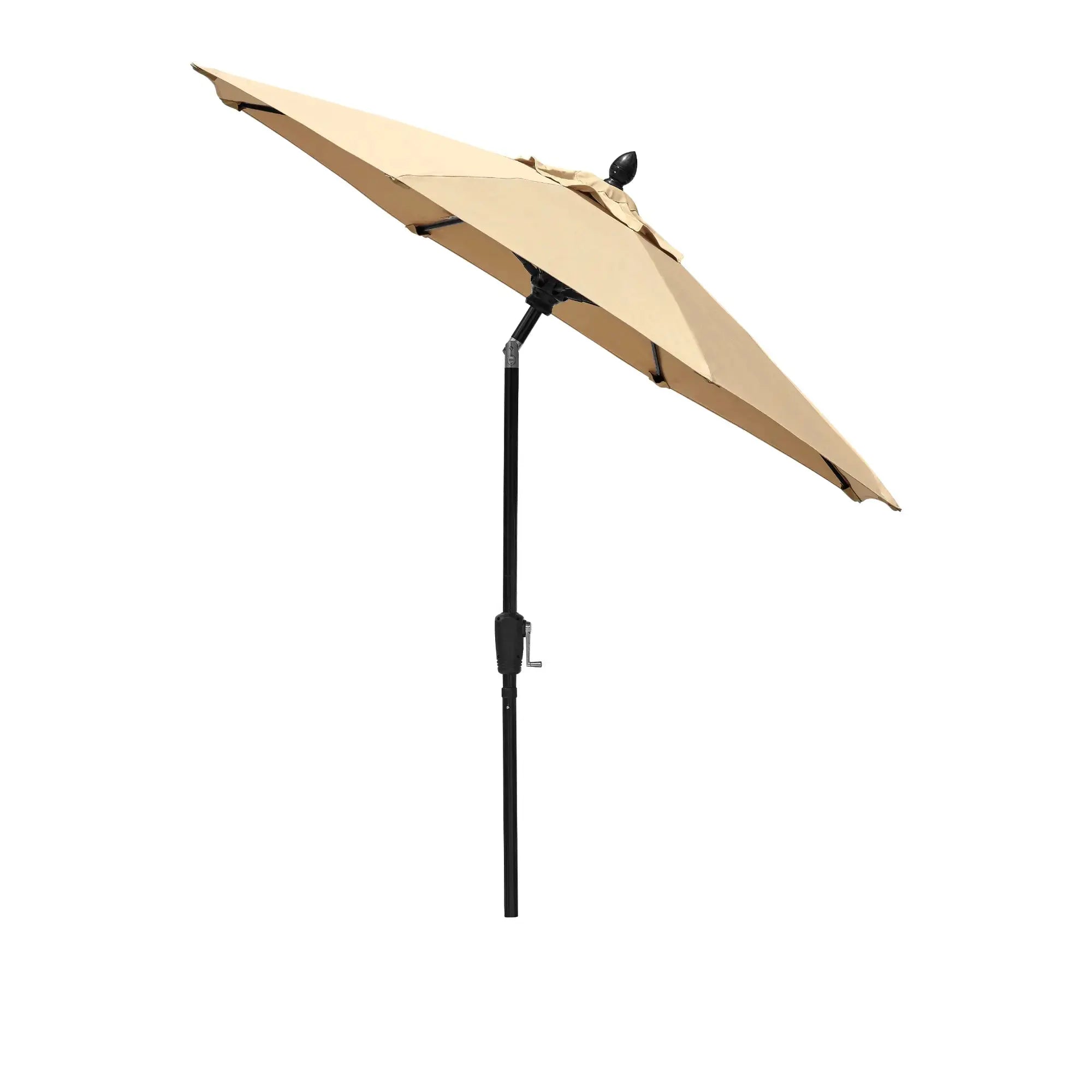 FiberBuilt 7.5' Oct Market Umbrella – Crank Lift & Push-Button Tilt – Marine-Grade Solution-Dyed Acrylic Canopy FiberBuilt