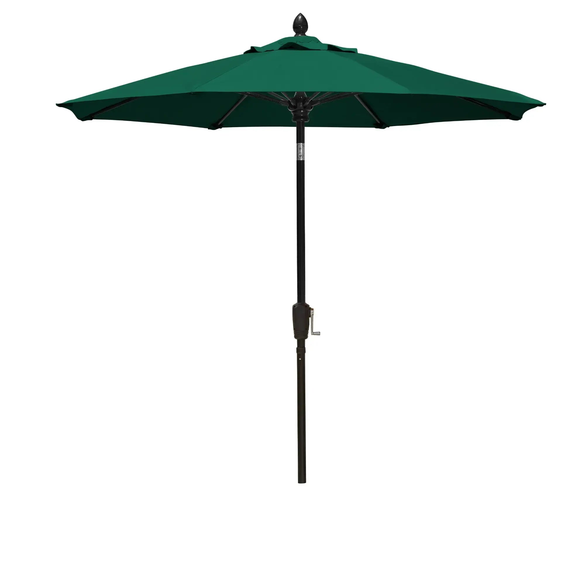 FiberBuilt 7.5' Oct Market Umbrella – Crank Lift & Push-Button Tilt – Marine-Grade Solution-Dyed Acrylic Canopy FiberBuilt