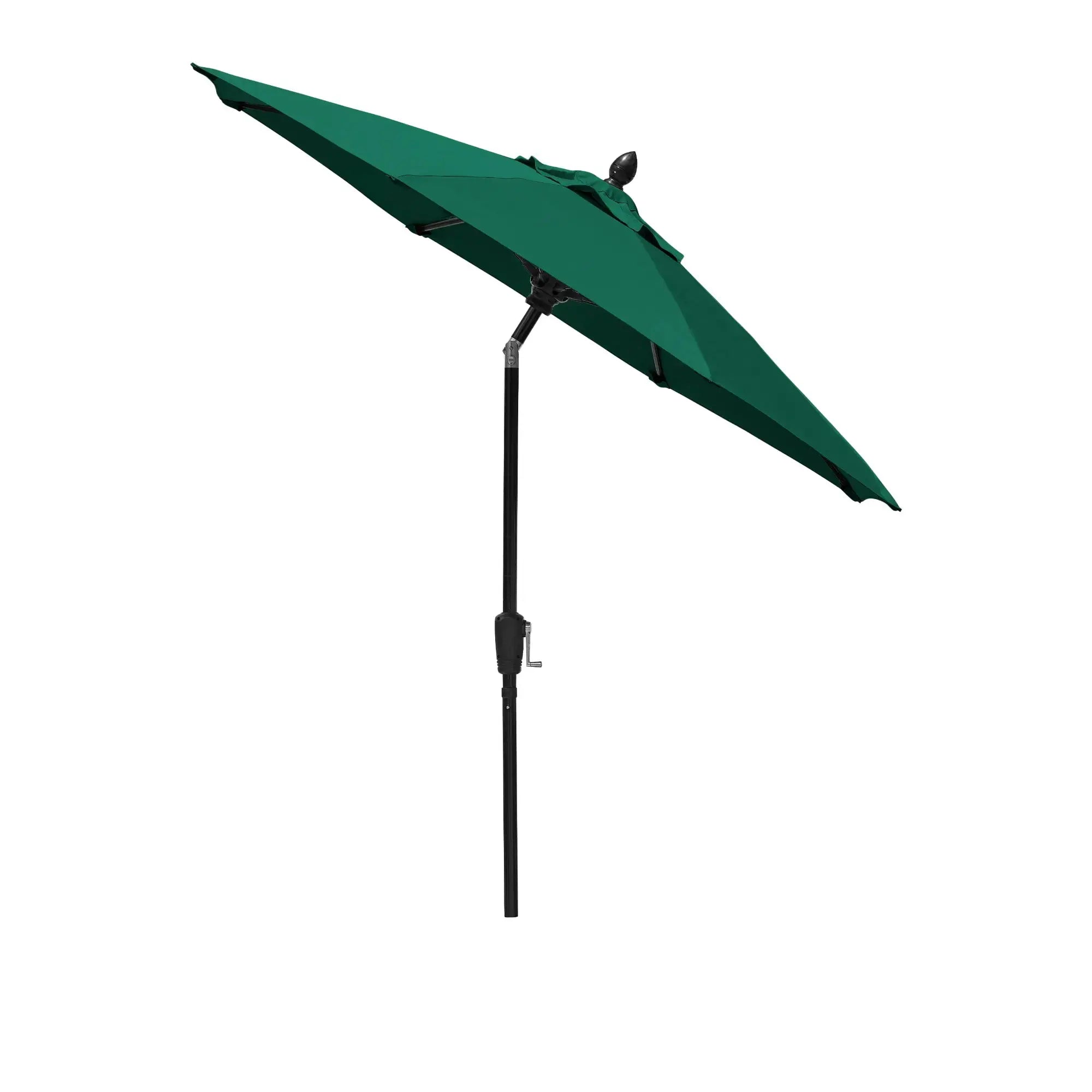 FiberBuilt 7.5' Oct Market Umbrella – Crank Lift & Push-Button Tilt – Marine-Grade Solution-Dyed Acrylic Canopy FiberBuilt