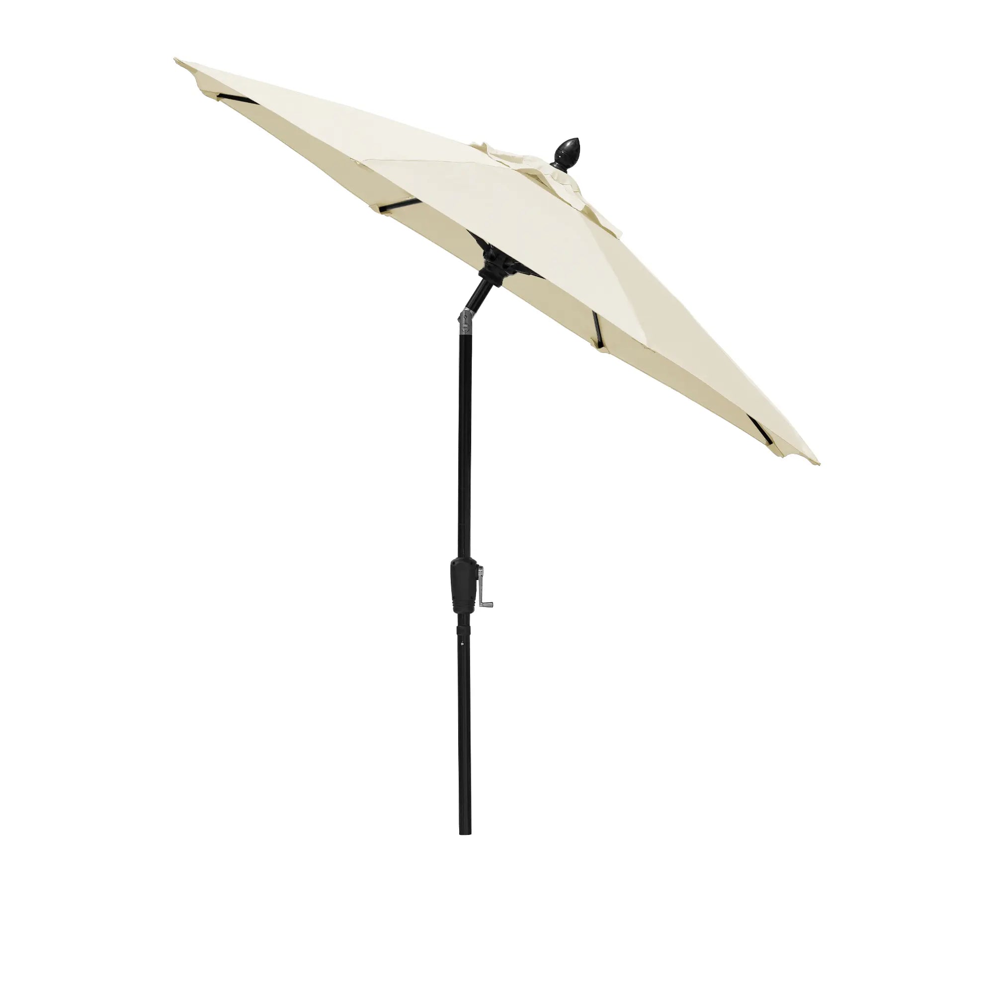 FiberBuilt 7.5' Oct Market Umbrella – Crank Lift & Push-Button Tilt – Marine-Grade Solution-Dyed Acrylic Canopy