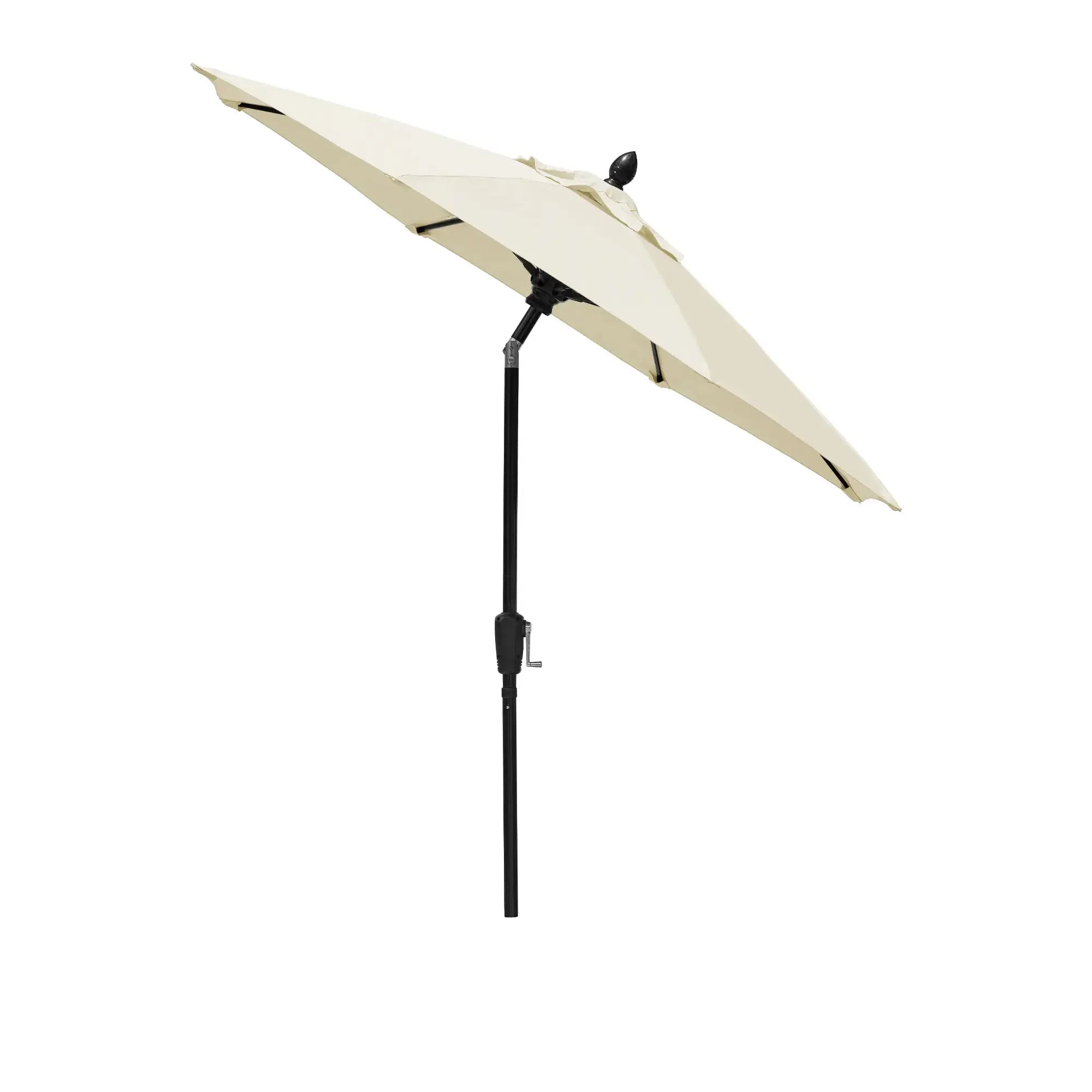 FiberBuilt 7.5' Oct Market Umbrella – Crank Lift & Push-Button Tilt – Marine-Grade Solution-Dyed Acrylic Canopy FiberBuilt