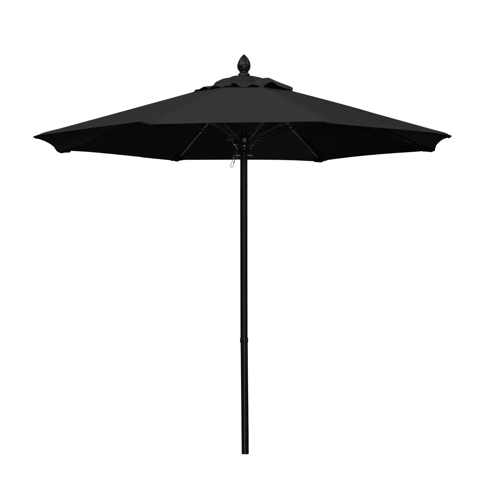 FiberBuilt 7.5' Oct Market Umbrella – Push-Up & Pin Lift – Marine-Grade Solution-Dyed Acrylic Canopy