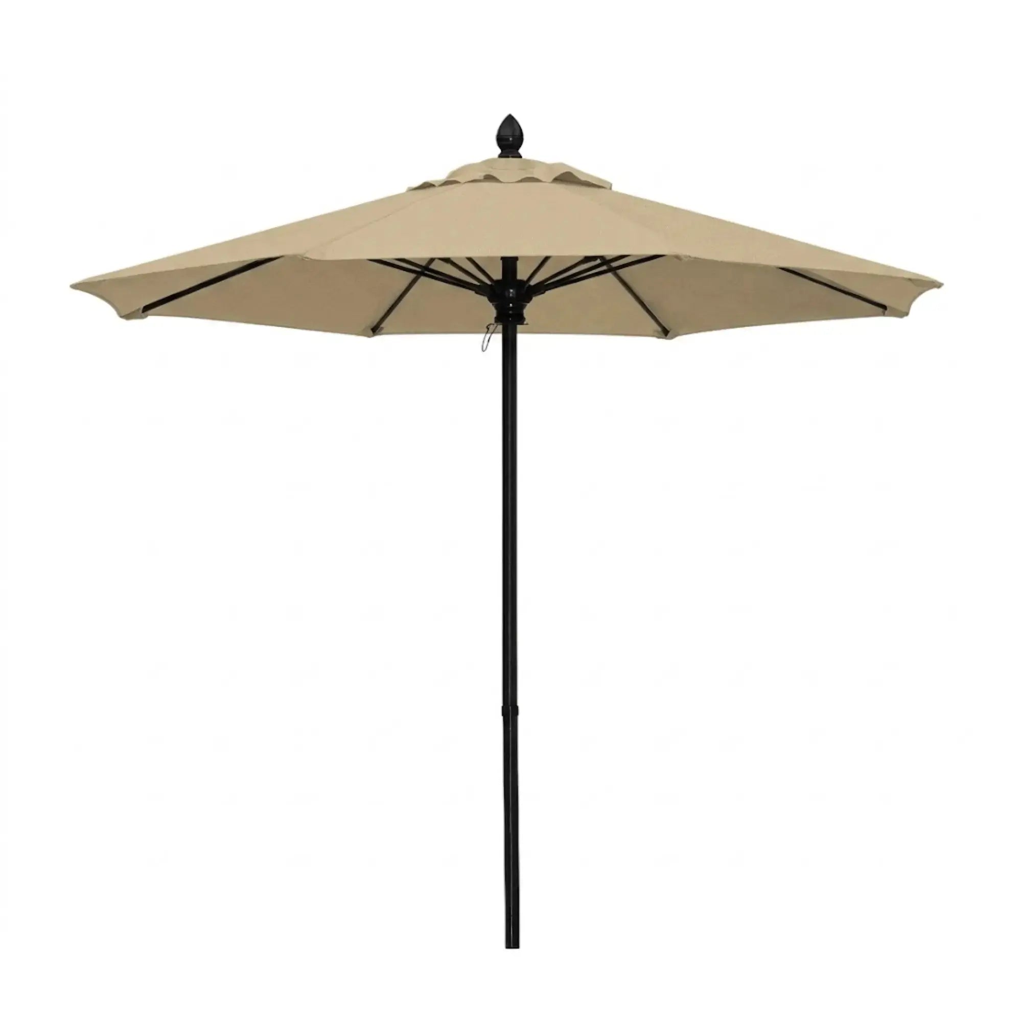 FiberBuilt 7.5' Oct Market Umbrella – Push-Up & Pin Lift – Marine-Grade Solution-Dyed Acrylic Canopy FiberBuilt