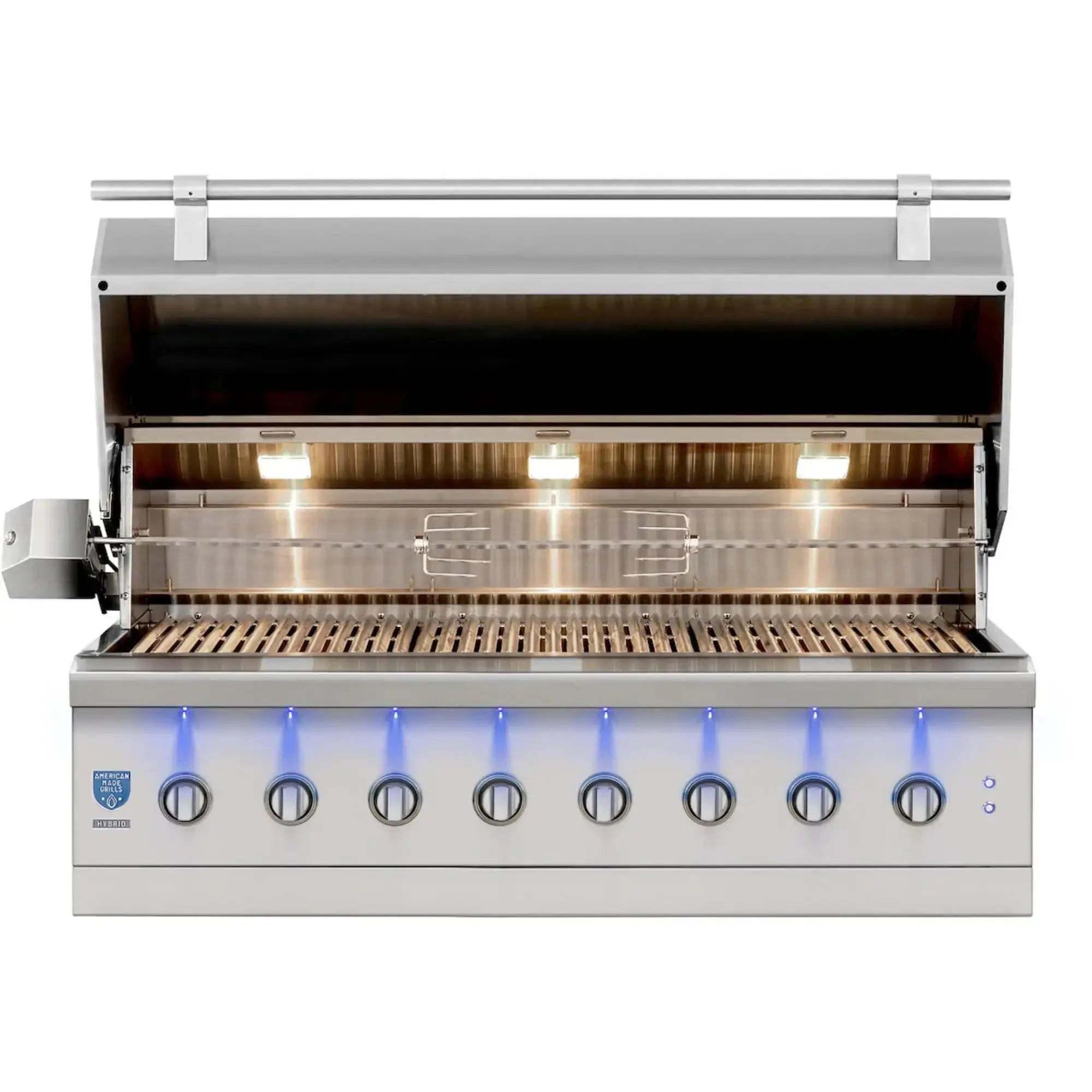 American Made Grills Encore 54-Inch Built-In Hybrid Grill — 176,000 BTU | Gas, Charcoal & Wood | Made in USA American Made Grills