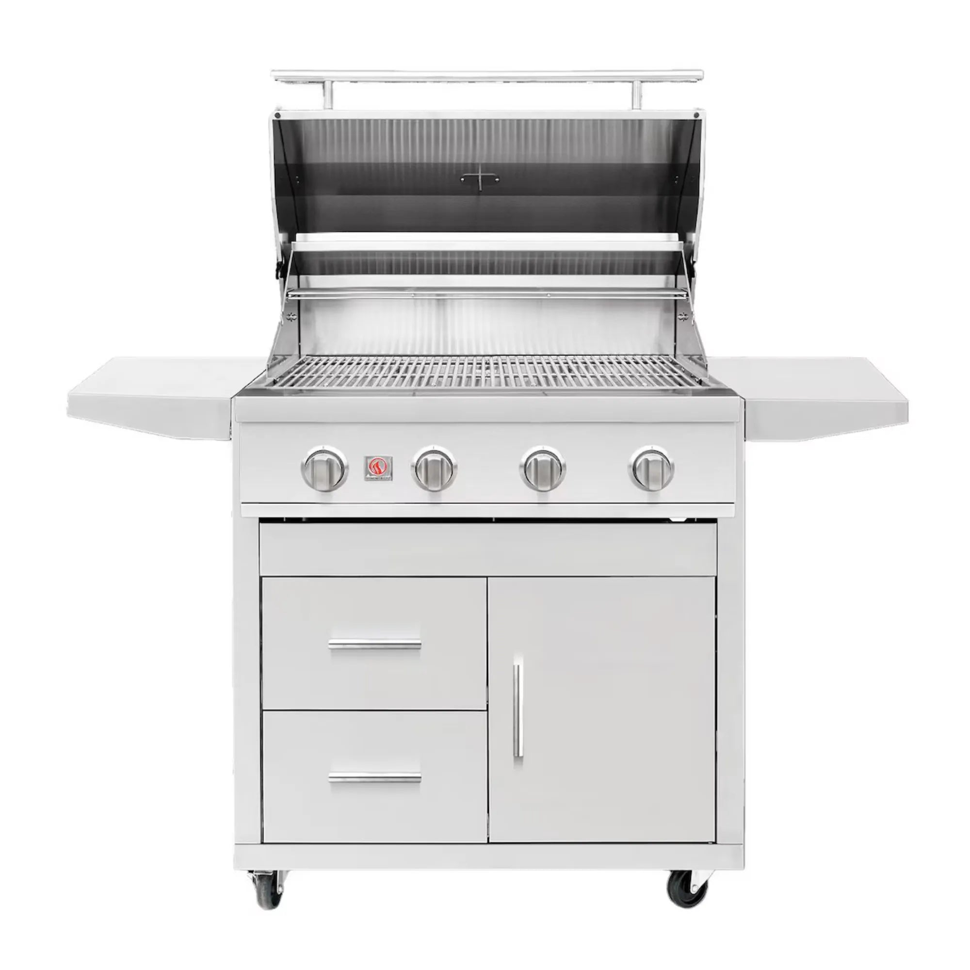 Summerset Sizzler Pro 32" 4-Burner Freestanding Gas Grill w/ Cart β 71,000 BTU | SZRPRO32 Summerset