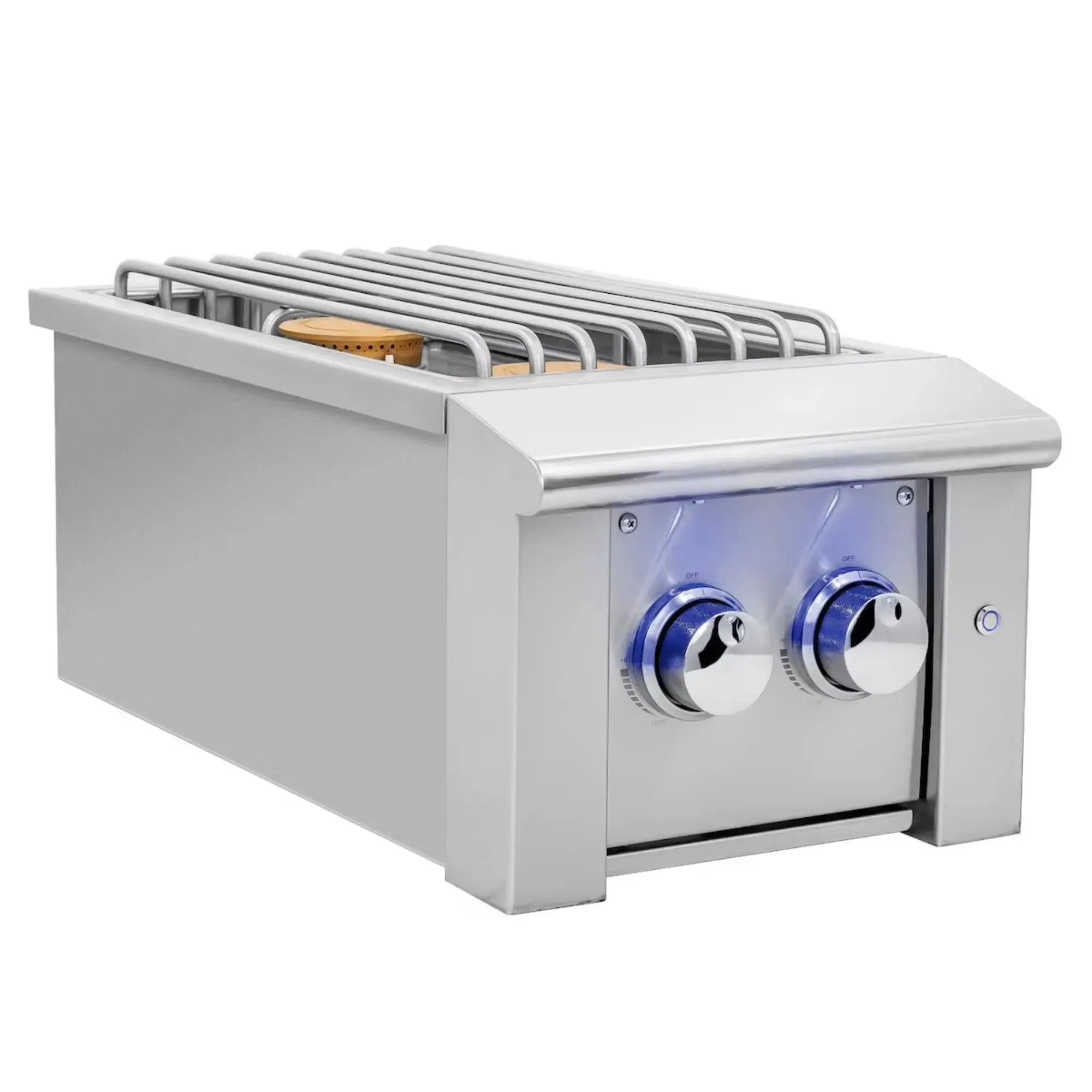 American Made Grills Alturi Double Side Burner (ALTSB2) — 35,000 BTU, Solid Brass Burners, LED, Built-In American Made Grills