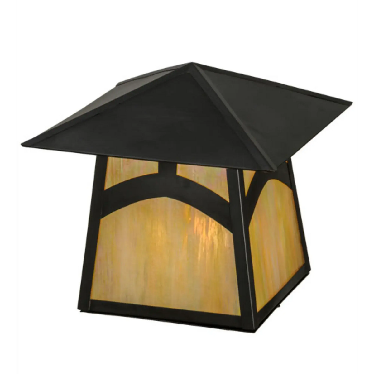 16" Square Stillwater Hill Top Post Mount – Craftsman Brown – Wet-Rated – Meyda Lighting Meyda Lighting