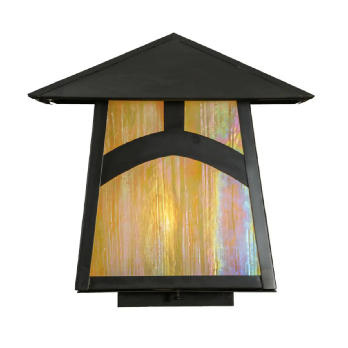 16" Square Stillwater Hill Top Post Mount – Craftsman Brown – Wet-Rated – Meyda Lighting Meyda Lighting
