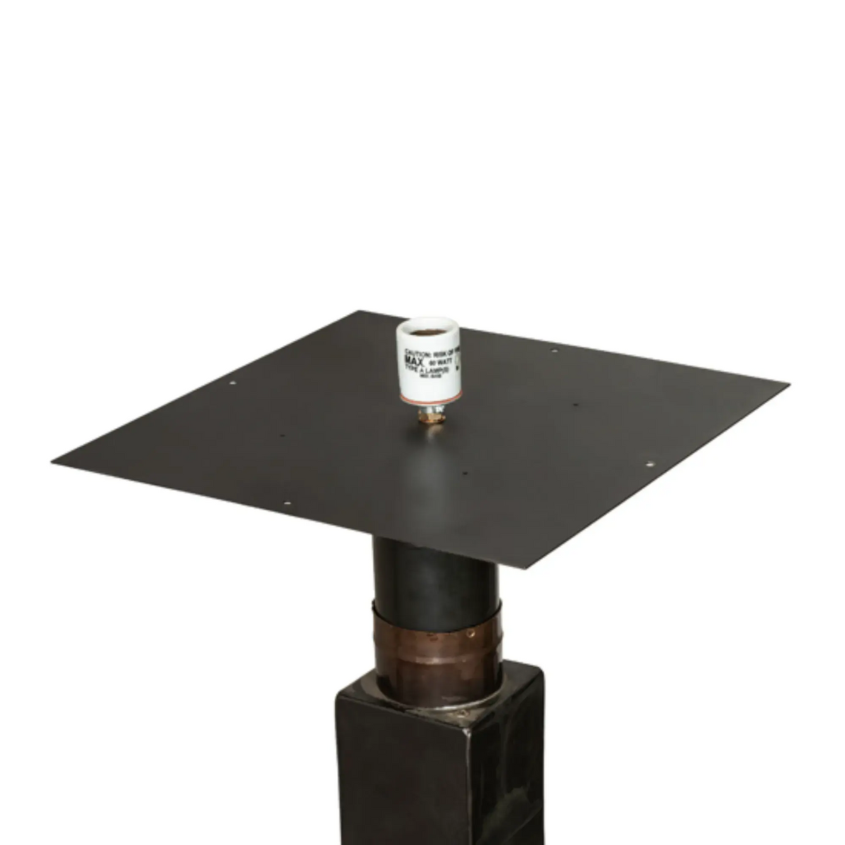 16" Square Stillwater Double Bar Mission Post Mount – Craftsman Brown – Wet-Rated – Meyda Lighting Meyda Lighting
