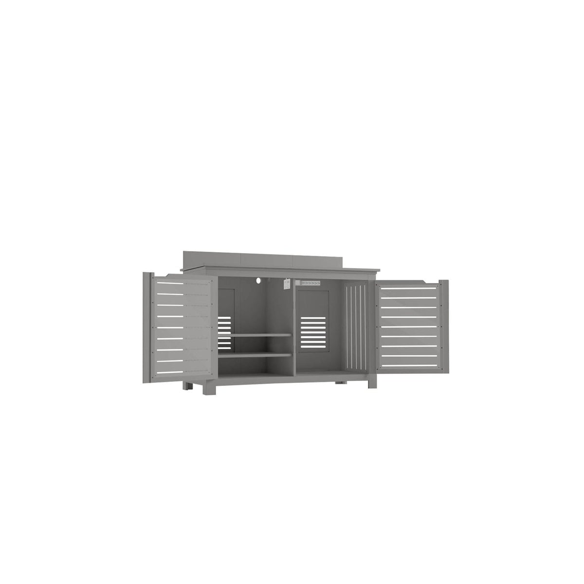 Ledge Lounger Mainstay Bar Credenza 57" Resin Outdoor Bar & TV Stand - view 15