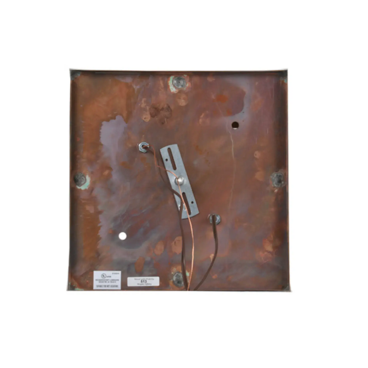19" Square Seneca Double Bar Mission Pier Mount – Vintage Copper – Wet-Rated – Meyda Lighting Meyda Lighting