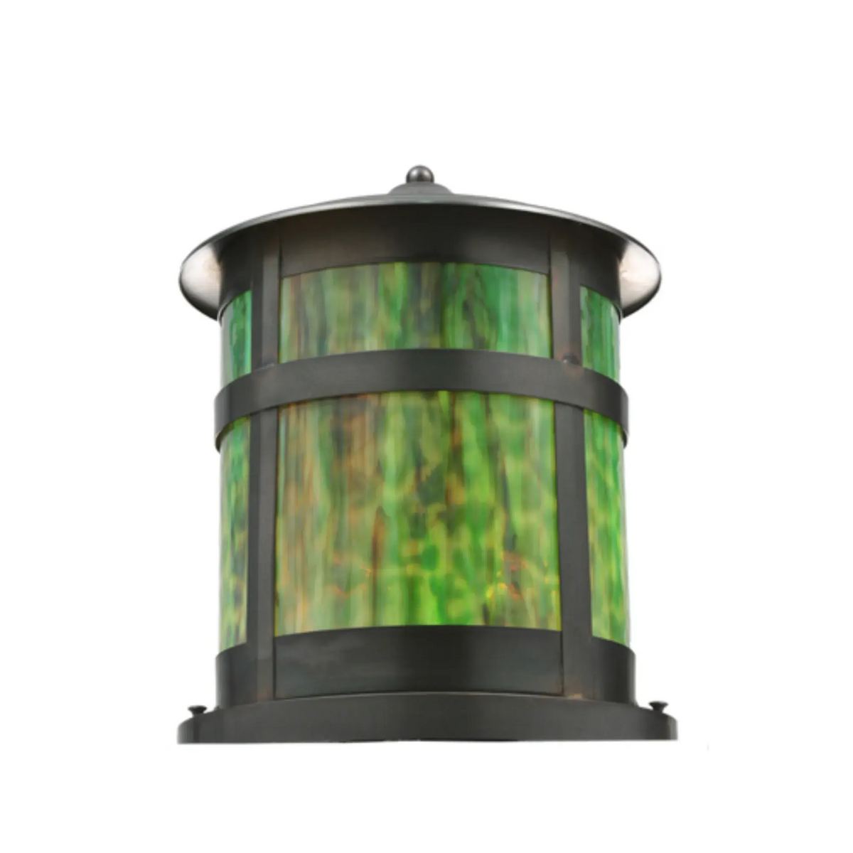 12"W Fulton Double Bar Mission Pier Mount – Craftsman Brown – Wet-Rated – Meyda Lighting Meyda Lighting