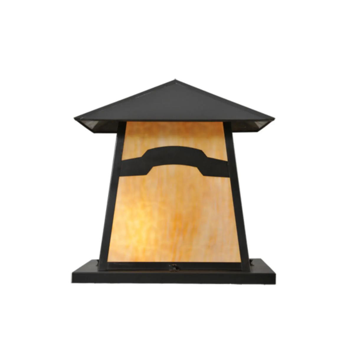 15" Square Stillwater Mountain View Pier Mount – Craftsman Brown – Wet-Rated – Meyda Lighting Meyda Lighting