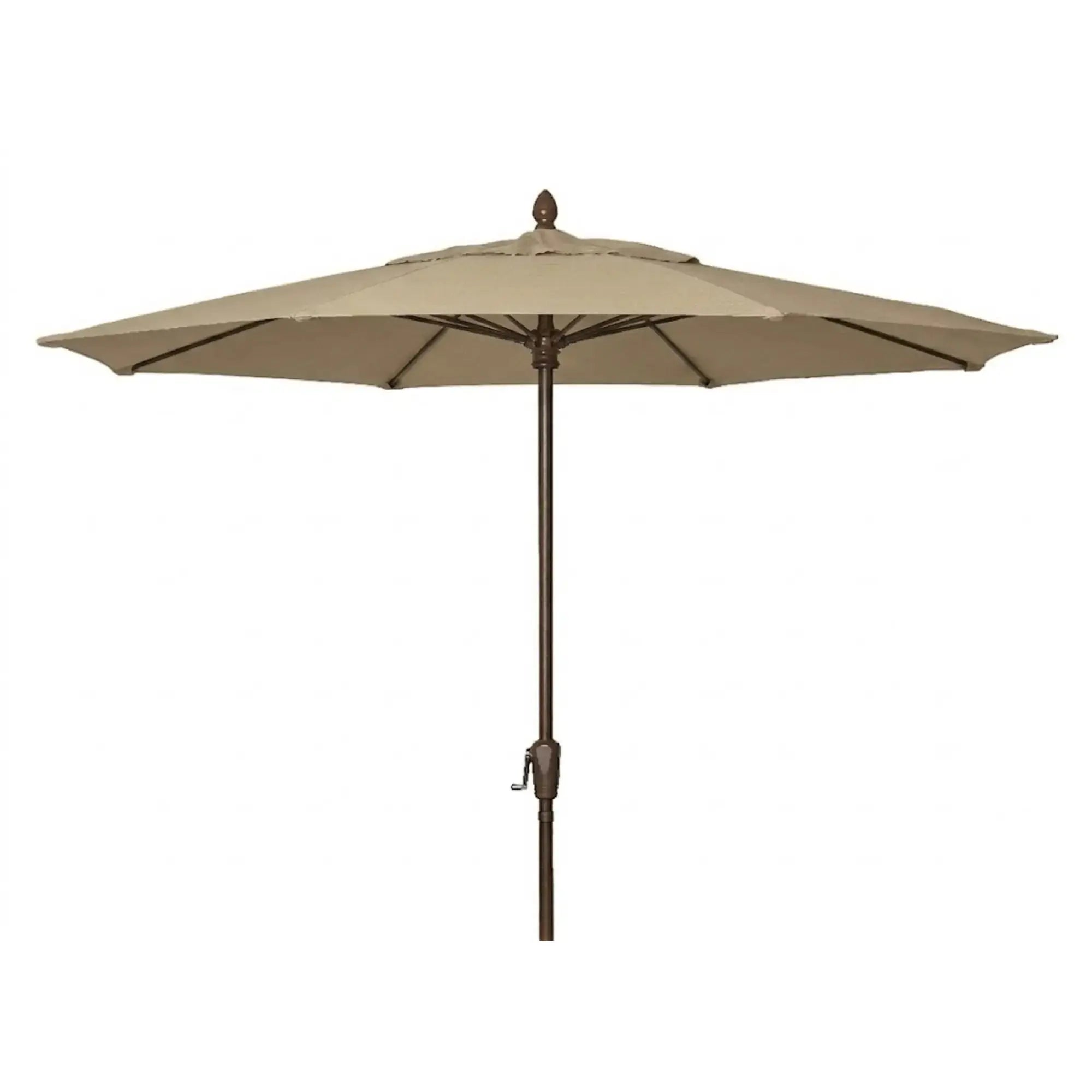 FiberBuilt 9' Oct Market Umbrella – Crank Lift – Marine-Grade Solution-Dyed Acrylic Canopy FiberBuilt