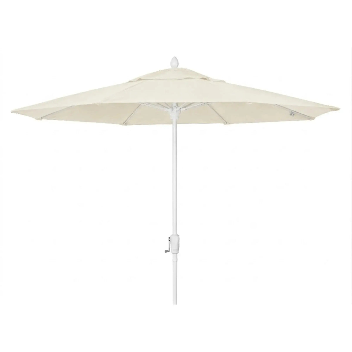 FiberBuilt 9' Oct Market Umbrella – Crank Lift – Marine-Grade Solution-Dyed Acrylic Canopy FiberBuilt