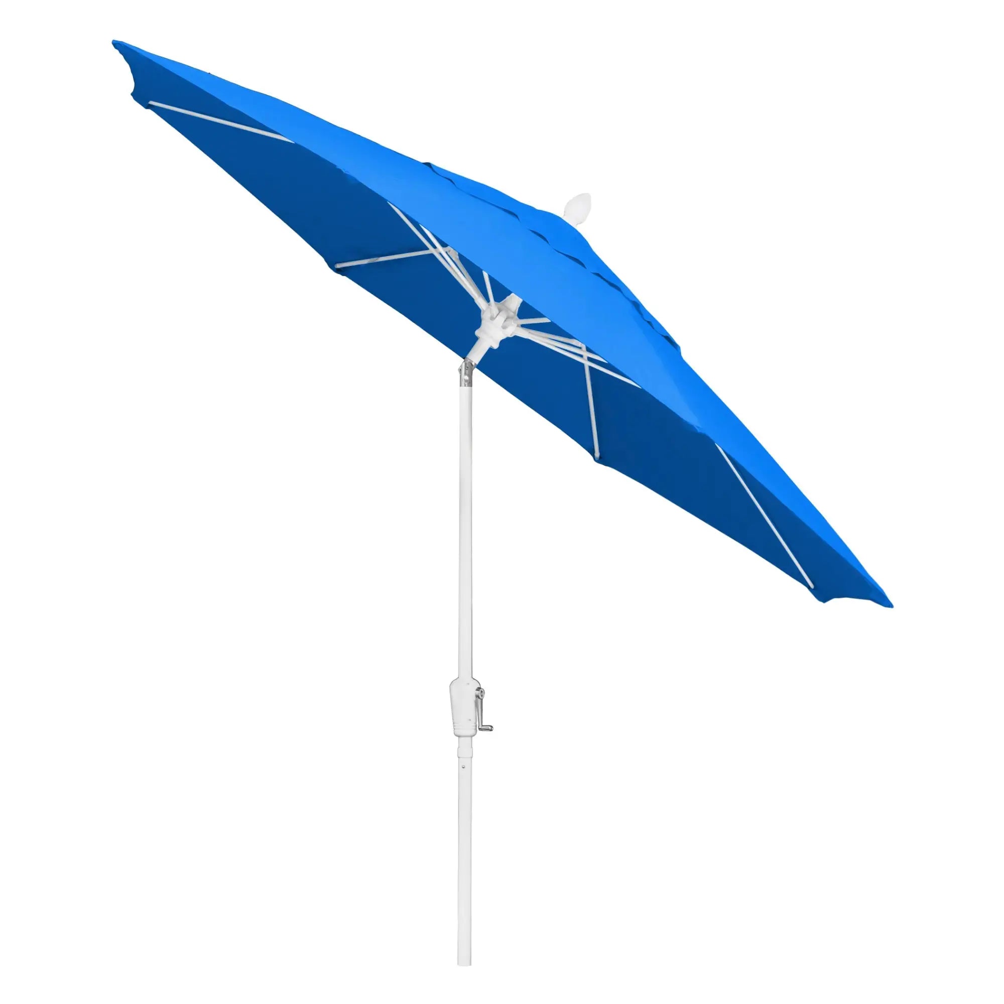 FiberBuilt 9' Oct Market Umbrella – Crank Lift & Push-Button Tilt – Marine-Grade Solution-Dyed Acrylic Canopy FiberBuilt
