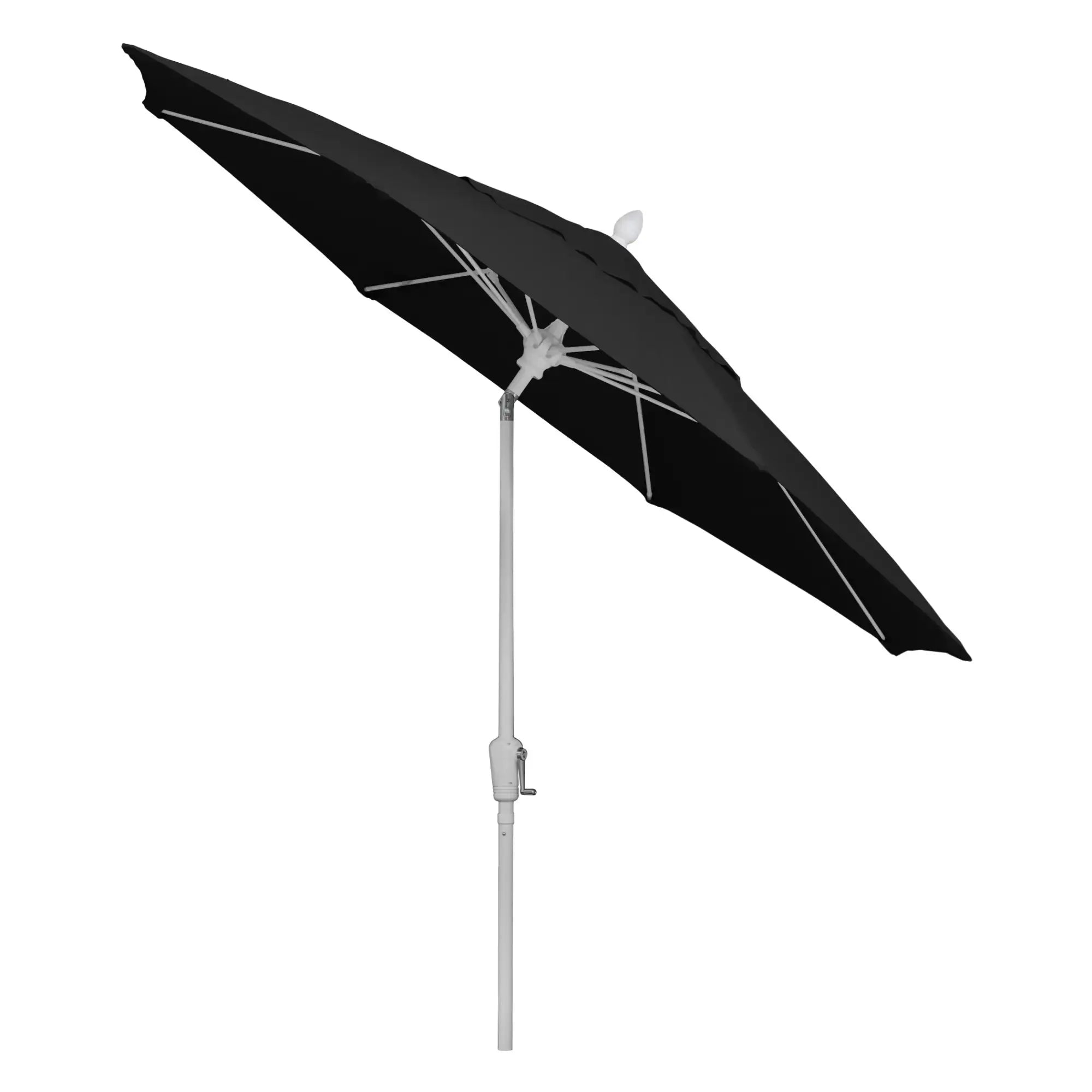FiberBuilt 9' Oct Market Umbrella – Crank Lift & Push-Button Tilt – Marine-Grade Solution-Dyed Acrylic Canopy FiberBuilt